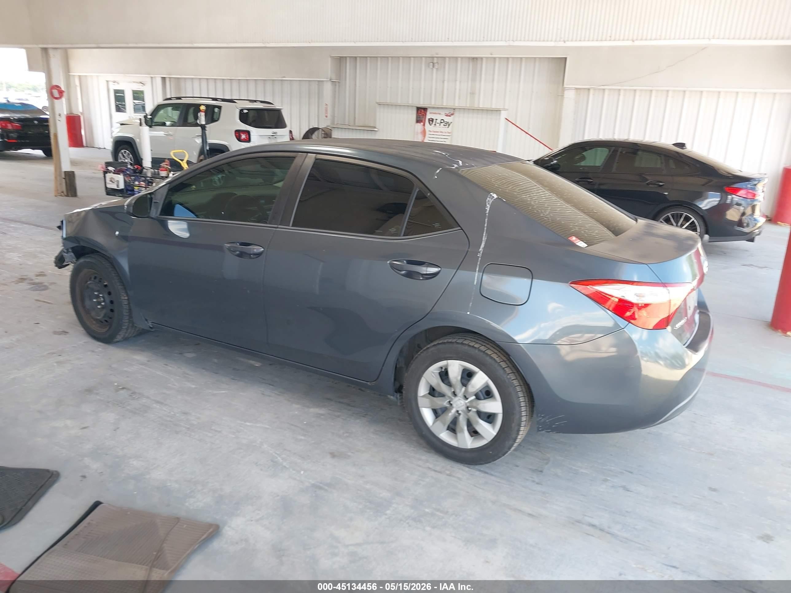 2014 Toyota Corolla Le Blue vin: 2T1BURHE8EC117601