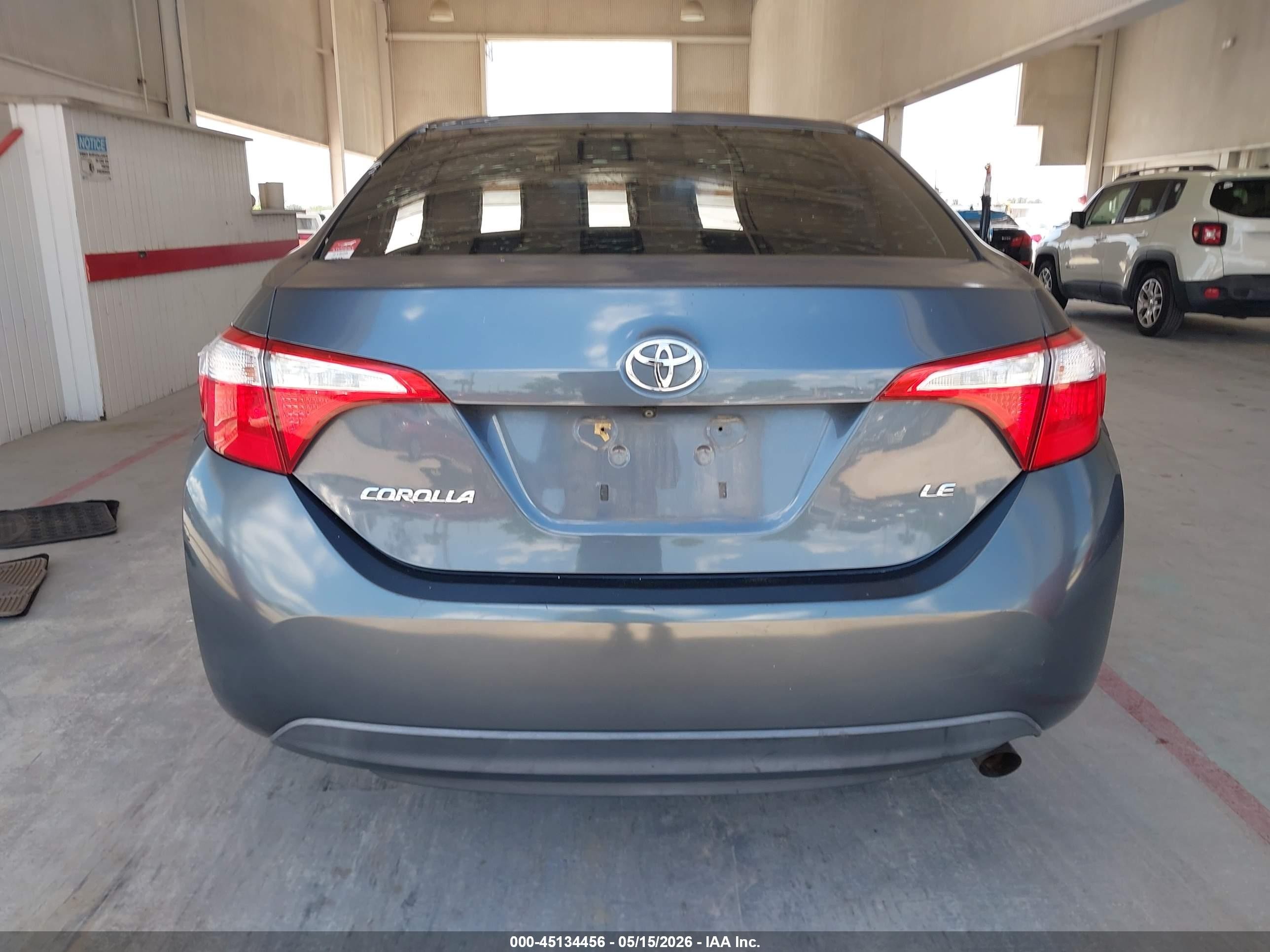 2014 Toyota Corolla Le Blue vin: 2T1BURHE8EC117601