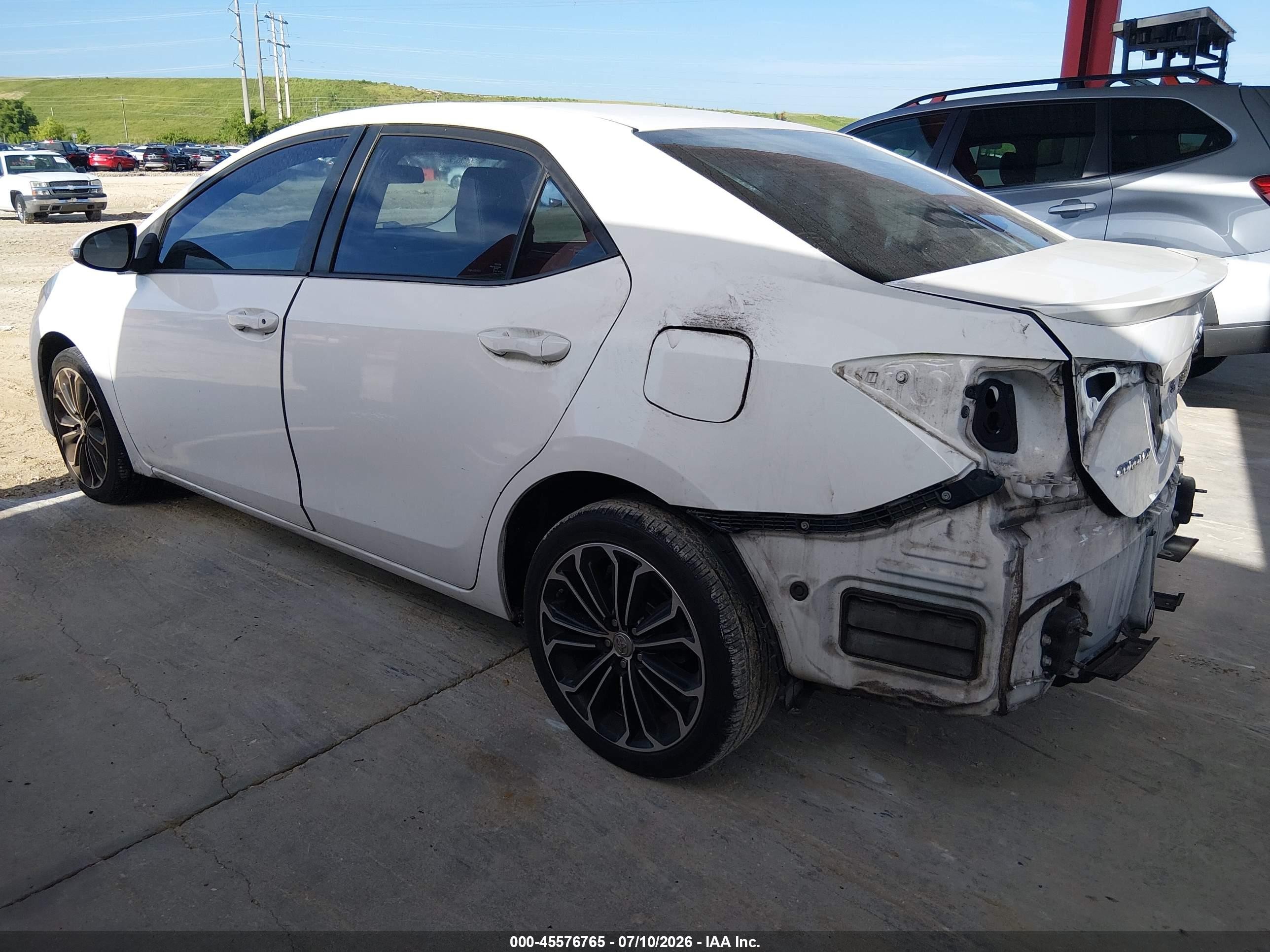 2014 Toyota Corolla S Plus Белый vin: 2T1BURHE8EC118294
