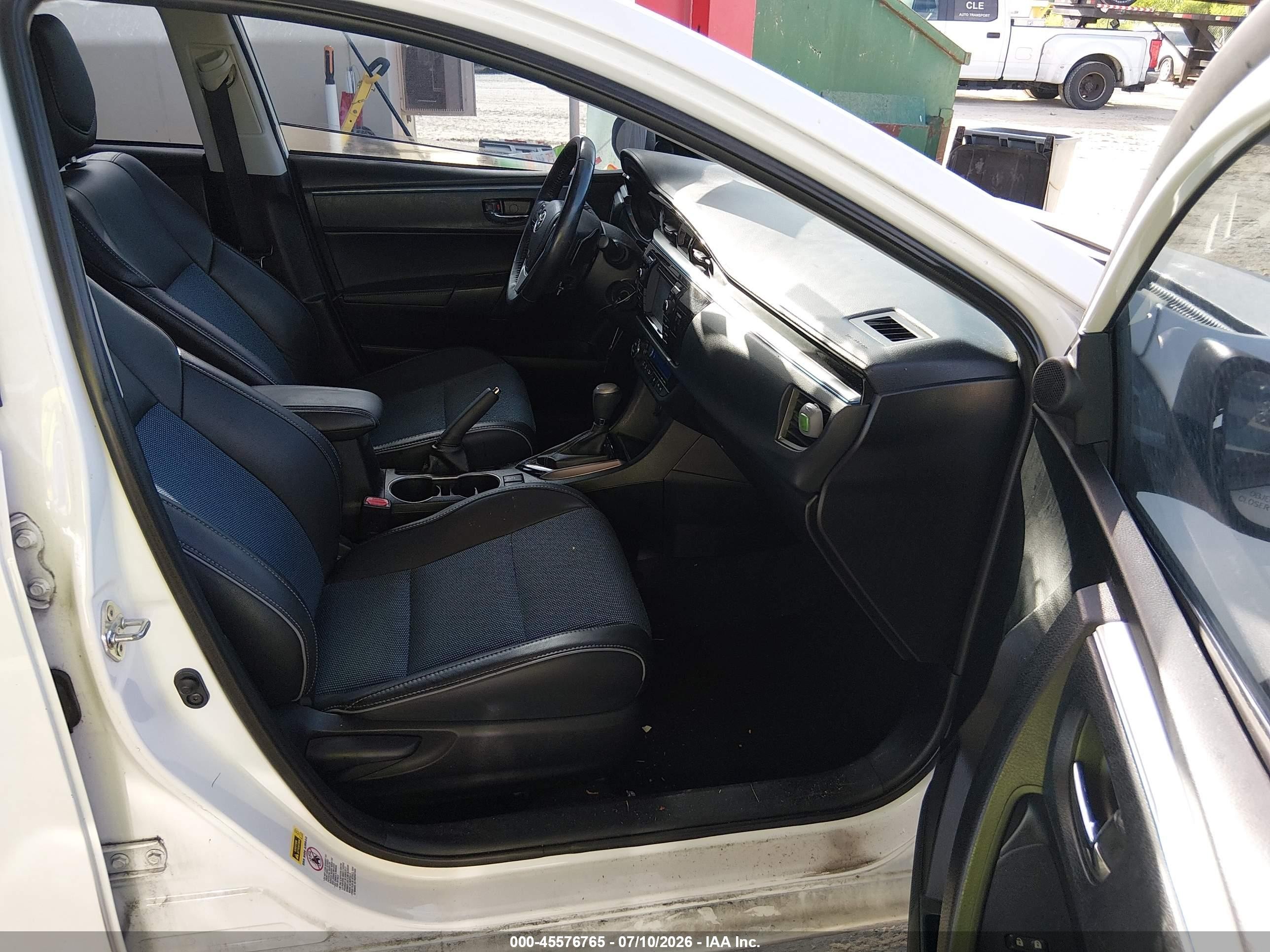 2014 Toyota Corolla S Plus Белый vin: 2T1BURHE8EC118294