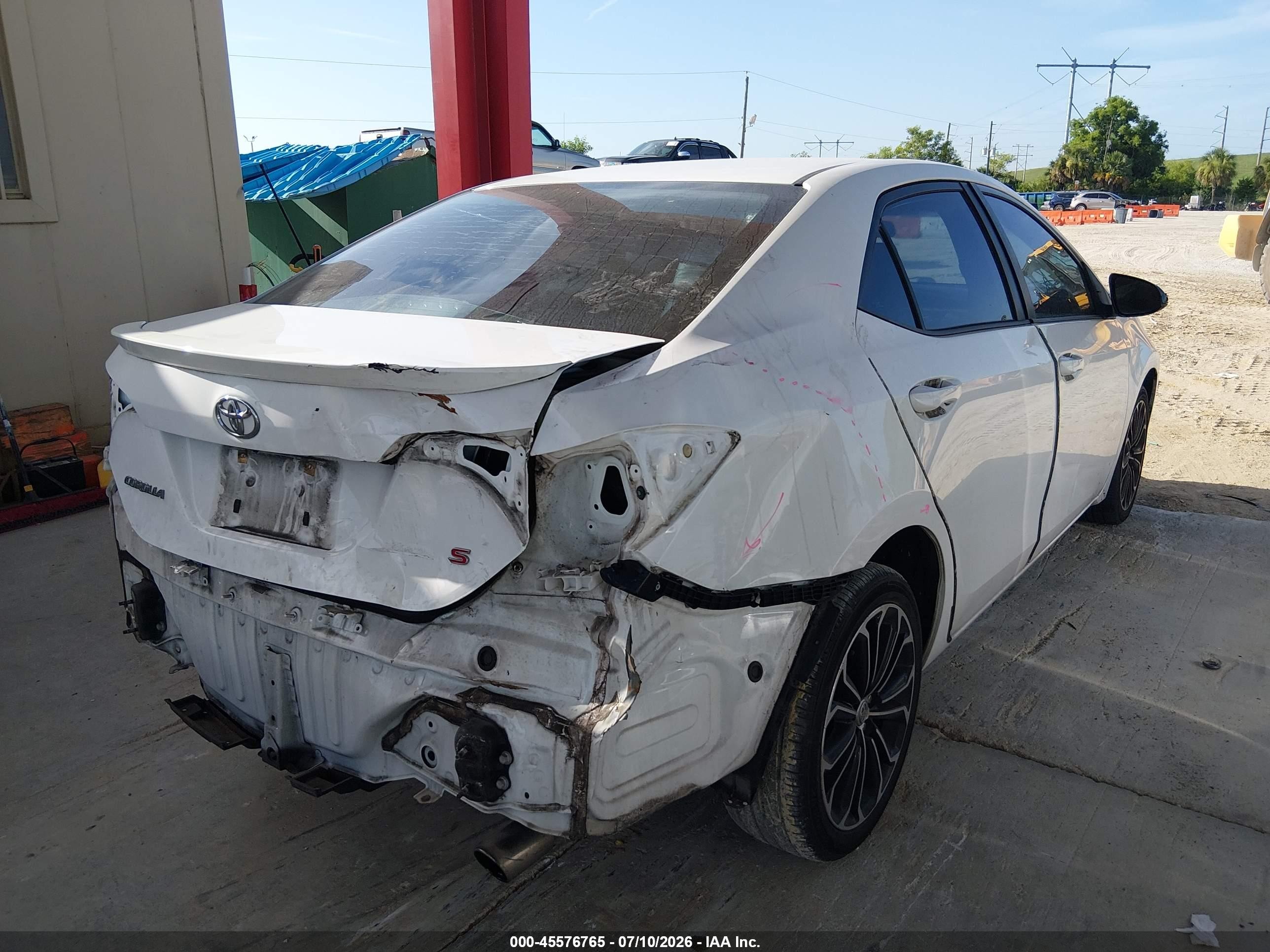 2014 Toyota Corolla S Plus Белый vin: 2T1BURHE8EC118294