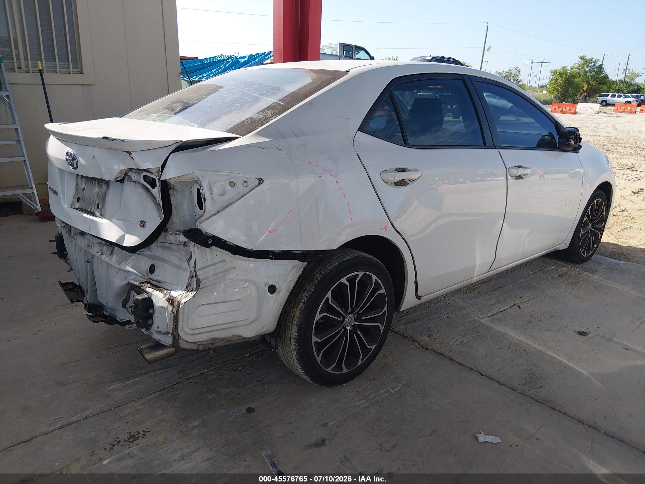 2014 Toyota Corolla S Plus Белый vin: 2T1BURHE8EC118294