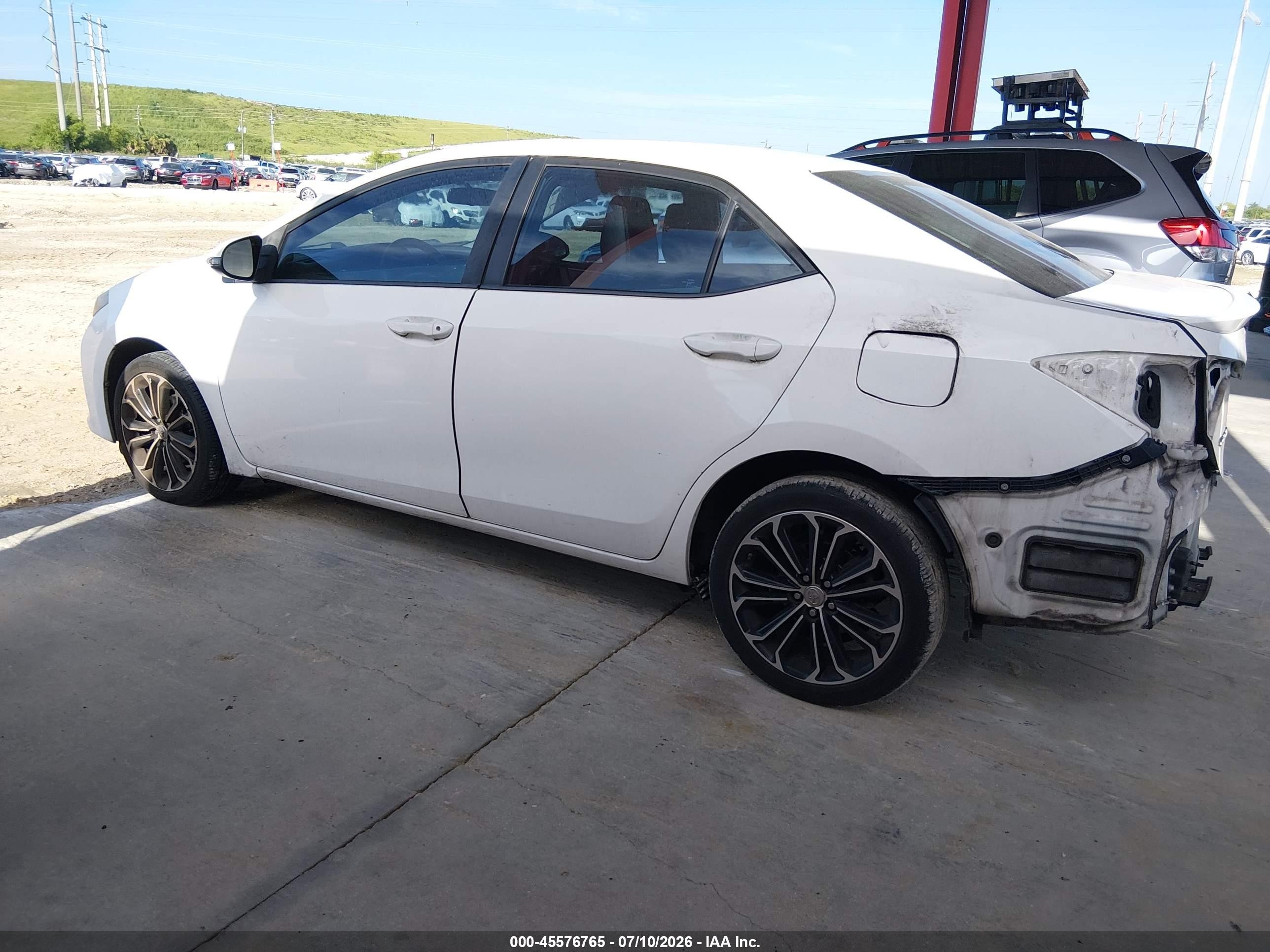 2014 Toyota Corolla S Plus Белый vin: 2T1BURHE8EC118294