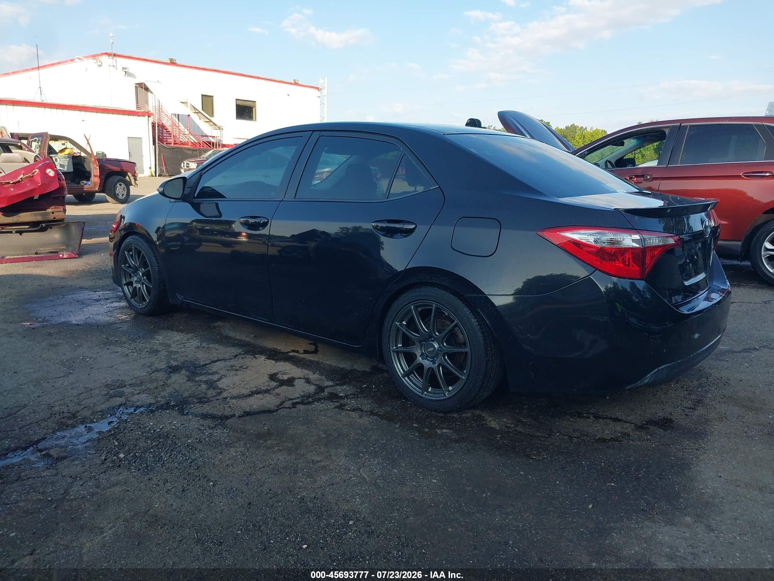 2014 Toyota Corolla S Plus Black vin: 2T1BURHE8EC128355