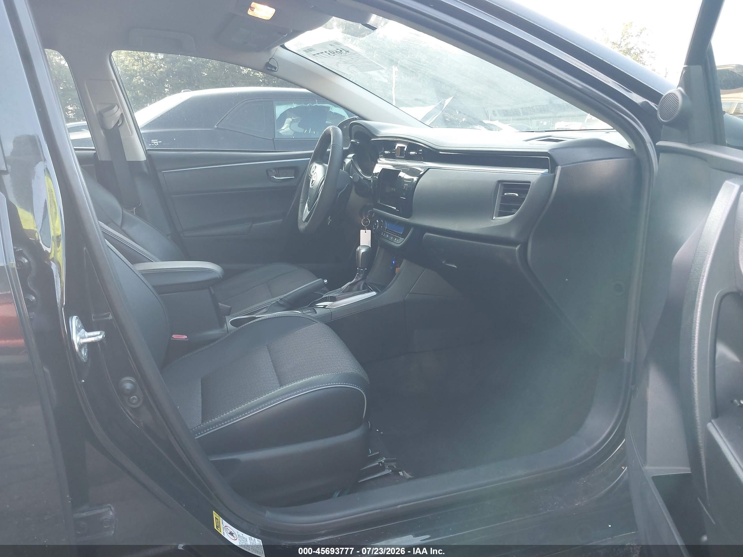 2014 Toyota Corolla S Plus Black vin: 2T1BURHE8EC128355