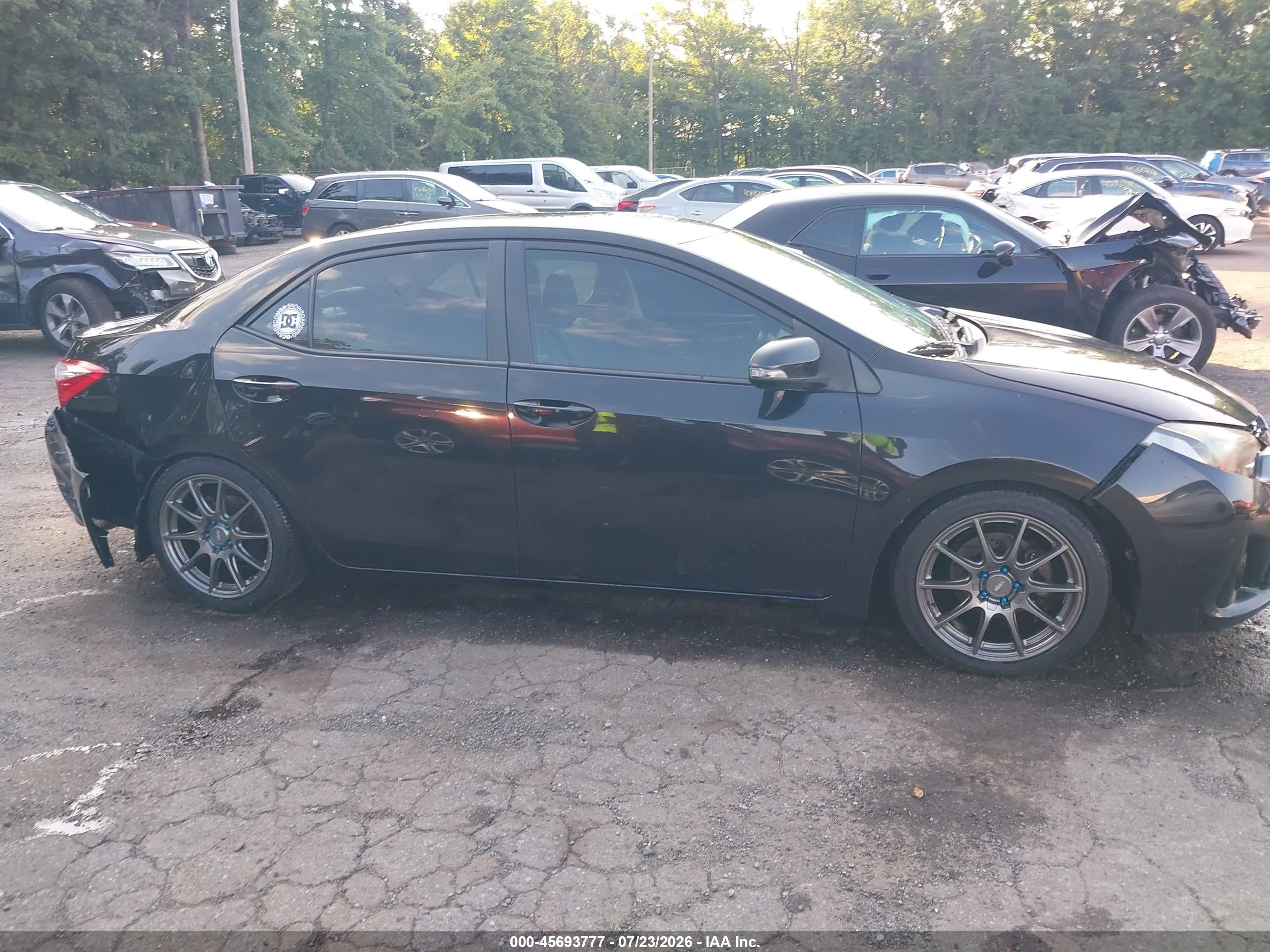 2014 Toyota Corolla S Plus Black vin: 2T1BURHE8EC128355