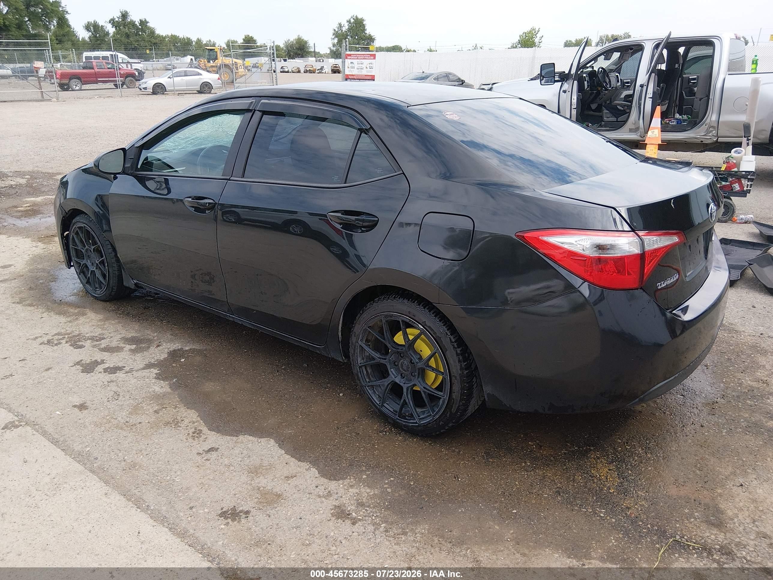 2014 Toyota Corolla Le Черный vin: 2T1BURHE8EC128503