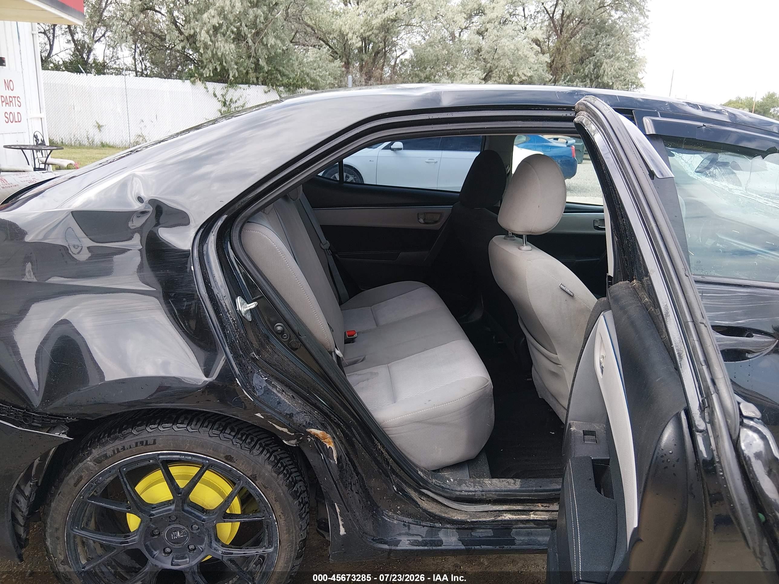 2014 Toyota Corolla Le Черный vin: 2T1BURHE8EC128503