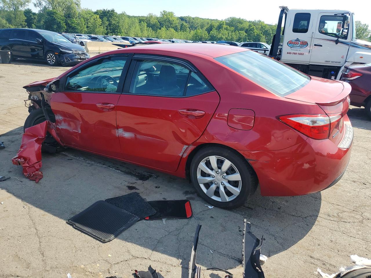 2014 Toyota Corolla S Красный vin: 2T1BURHE8EC138366