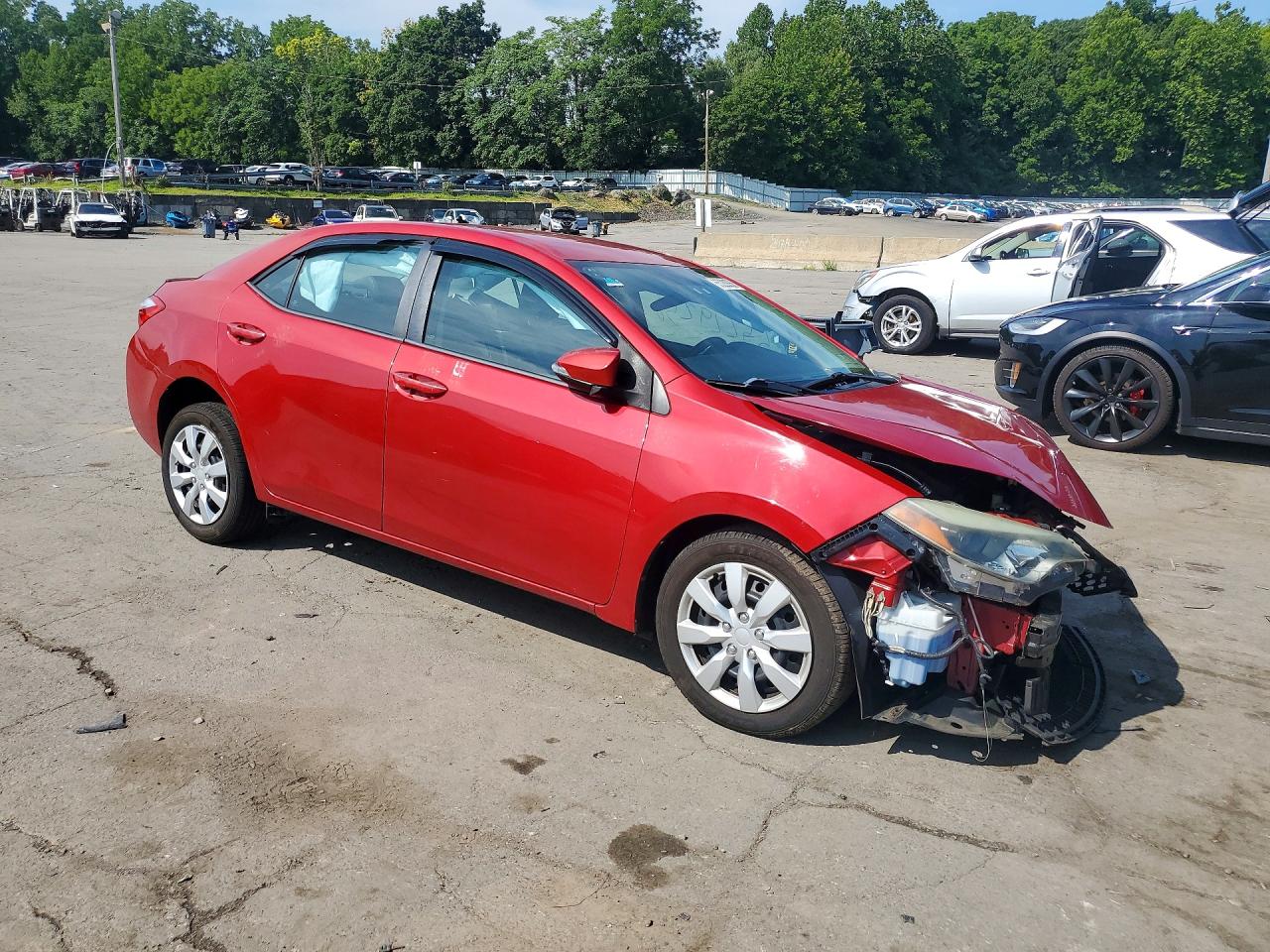 2014 Toyota Corolla S Красный vin: 2T1BURHE8EC138366