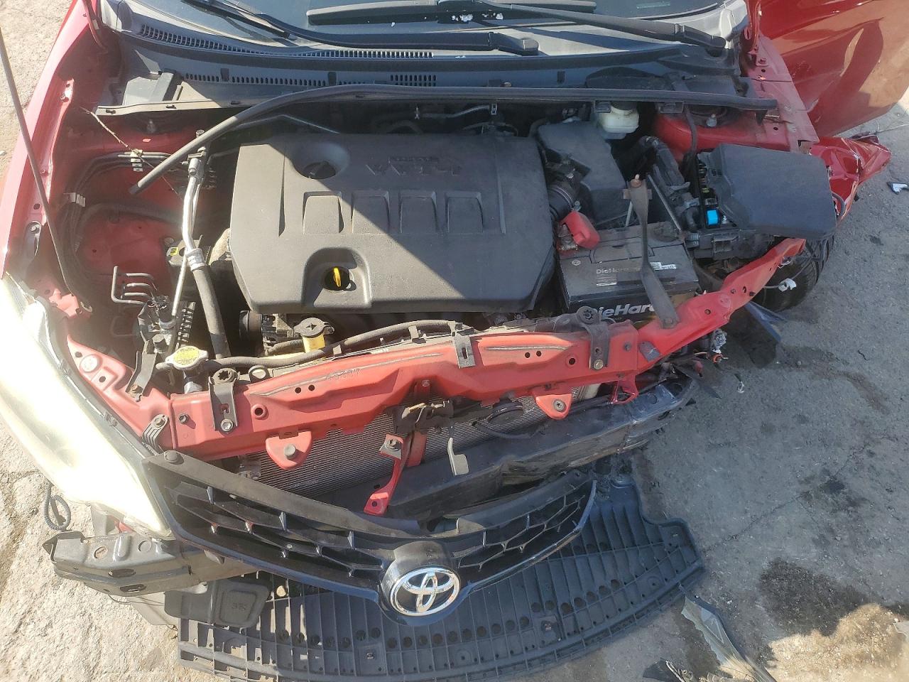 2014 Toyota Corolla S Красный vin: 2T1BURHE8EC138366
