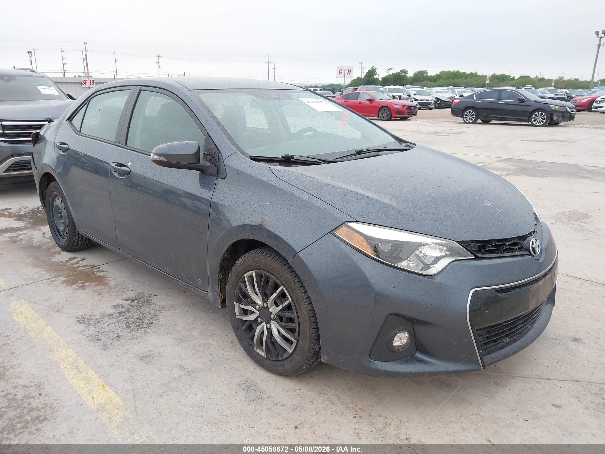 2014 Toyota Corolla S Серый vin: 2T1BURHE8EC140716