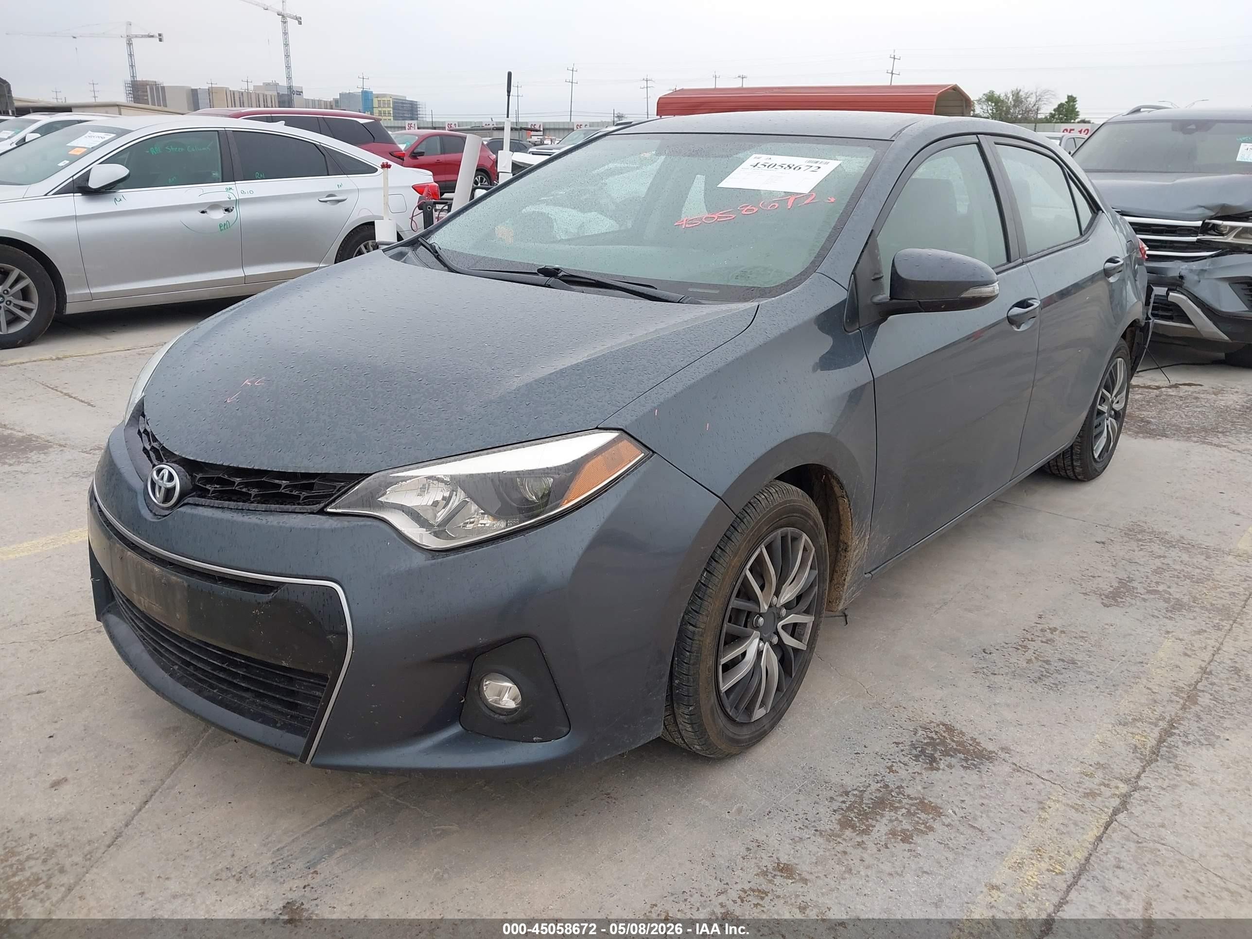 2014 Toyota Corolla S Серый vin: 2T1BURHE8EC140716