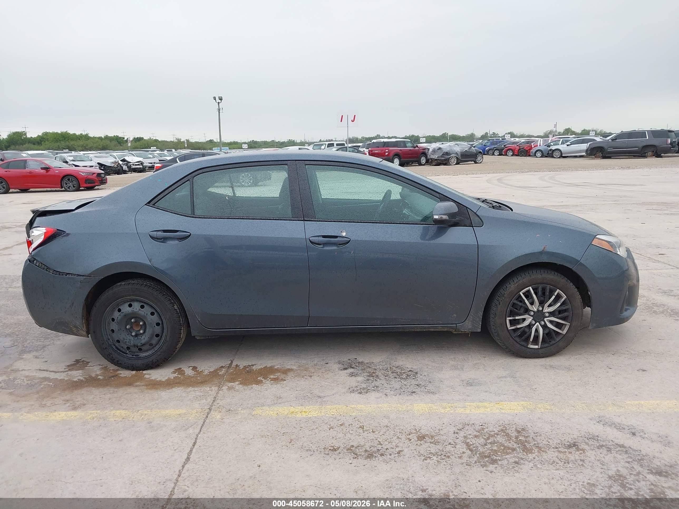2014 Toyota Corolla S Серый vin: 2T1BURHE8EC140716