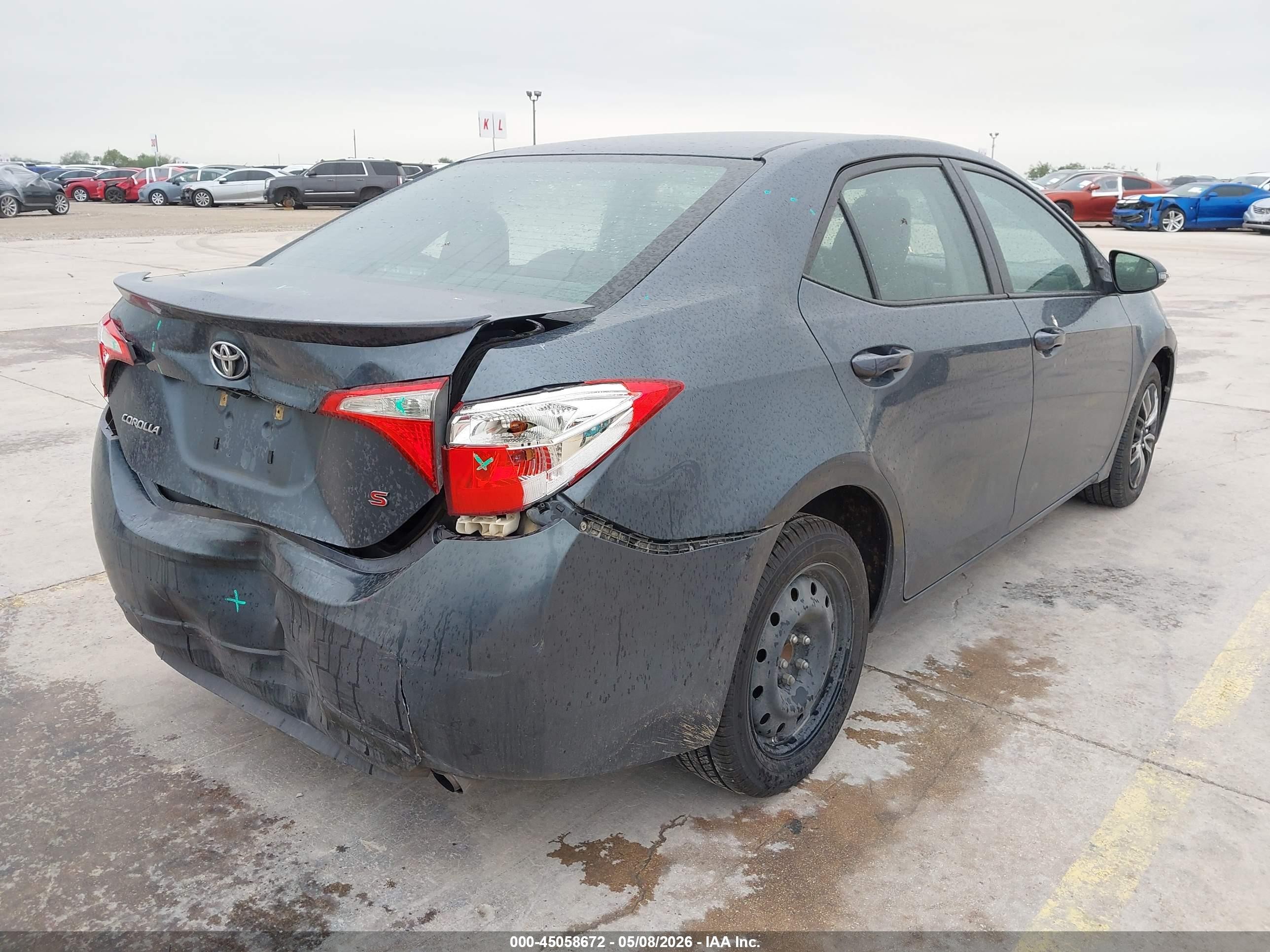 2014 Toyota Corolla S Серый vin: 2T1BURHE8EC140716