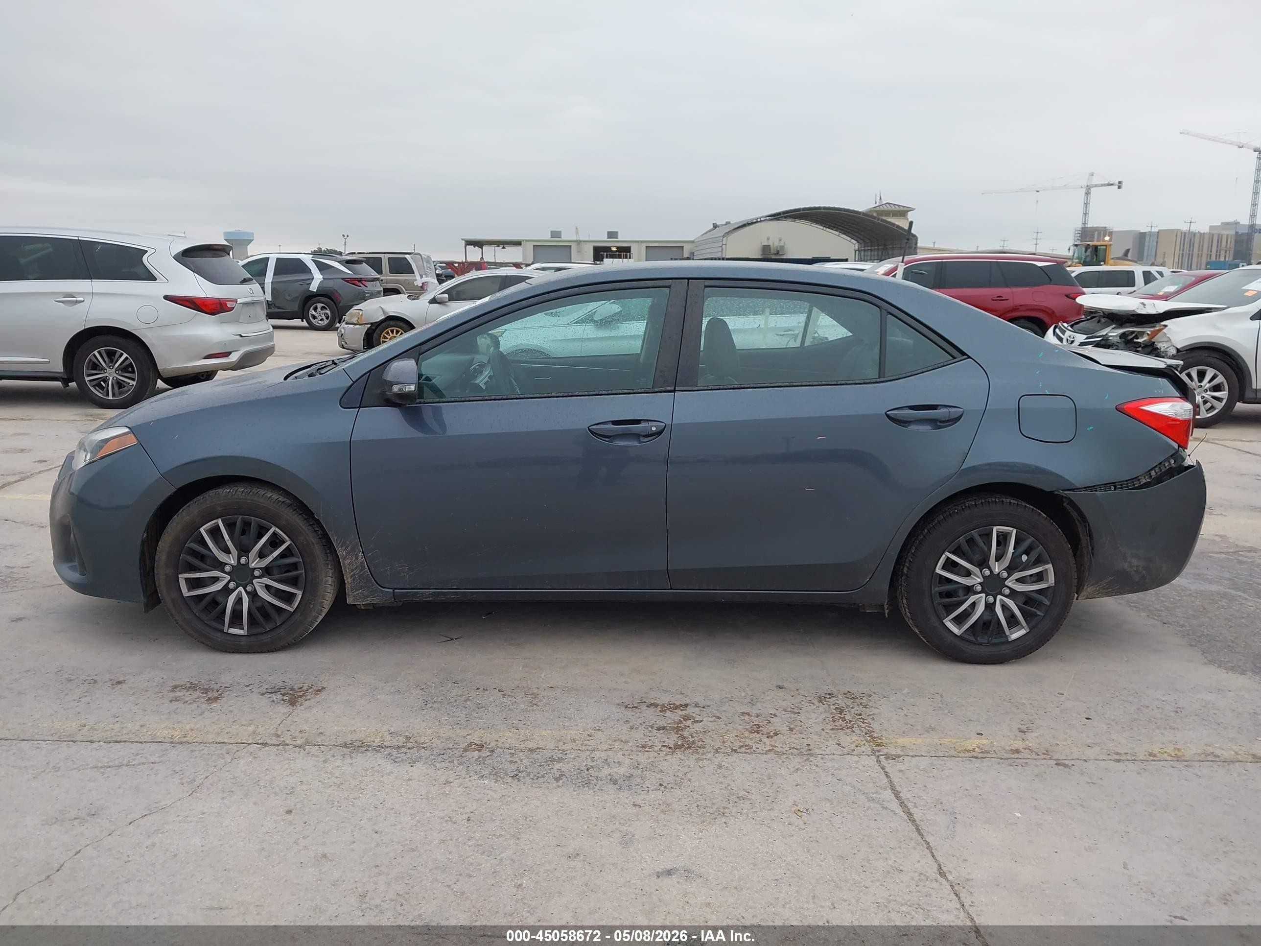 2014 Toyota Corolla S Серый vin: 2T1BURHE8EC140716