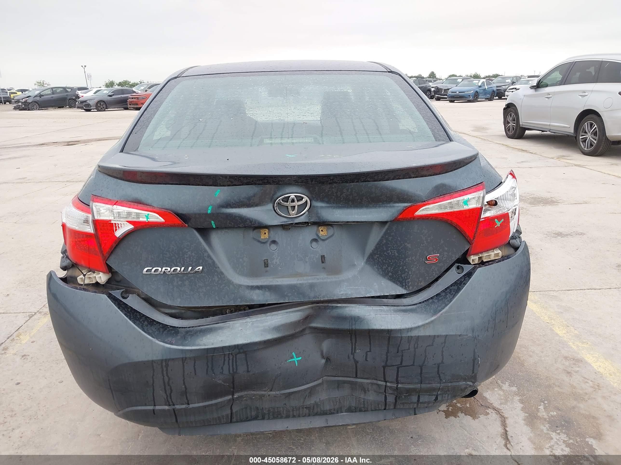 2014 Toyota Corolla S Серый vin: 2T1BURHE8EC140716