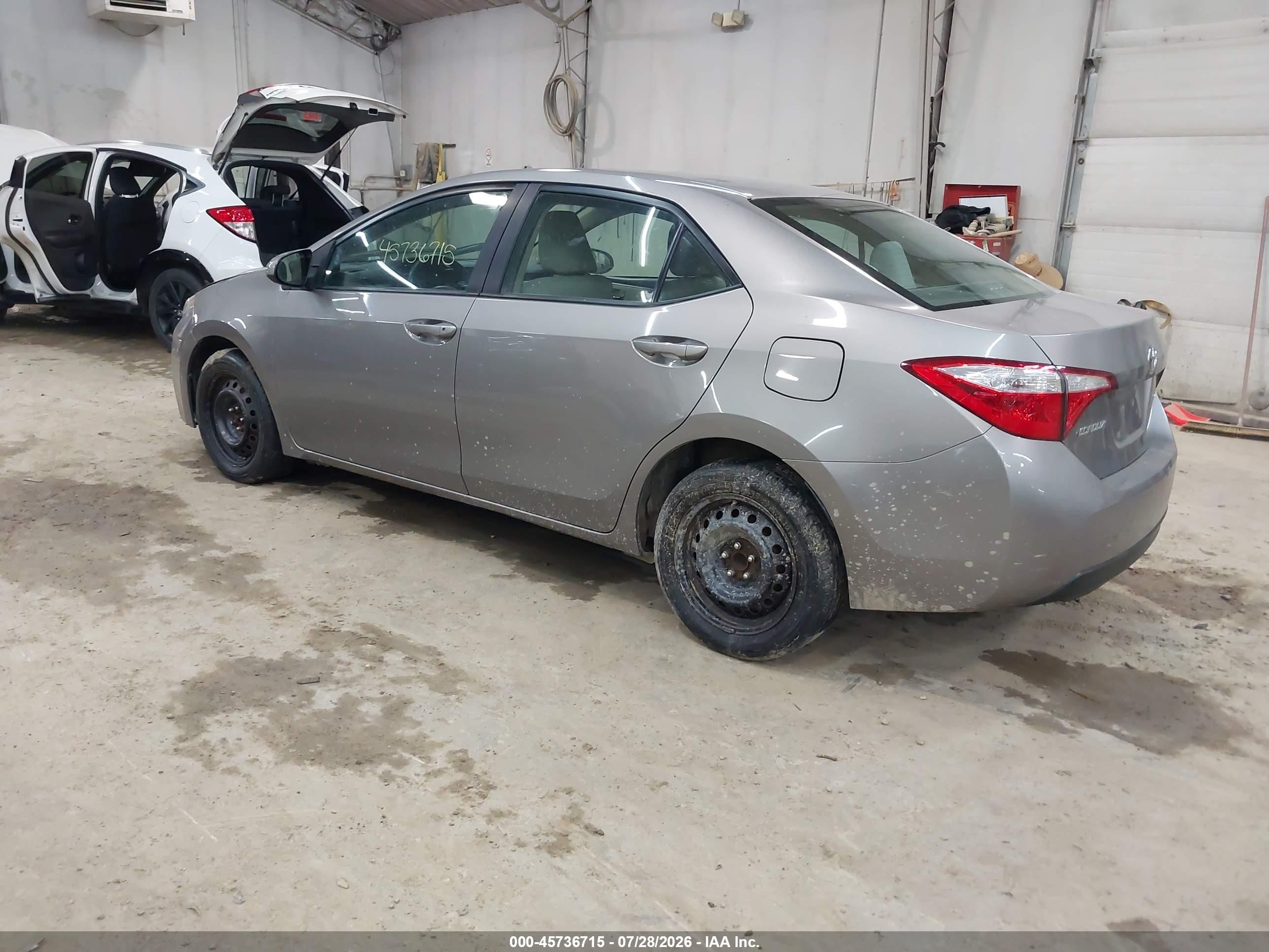 2014 Toyota Corolla Le Gray vin: 2T1BURHE8EC140814