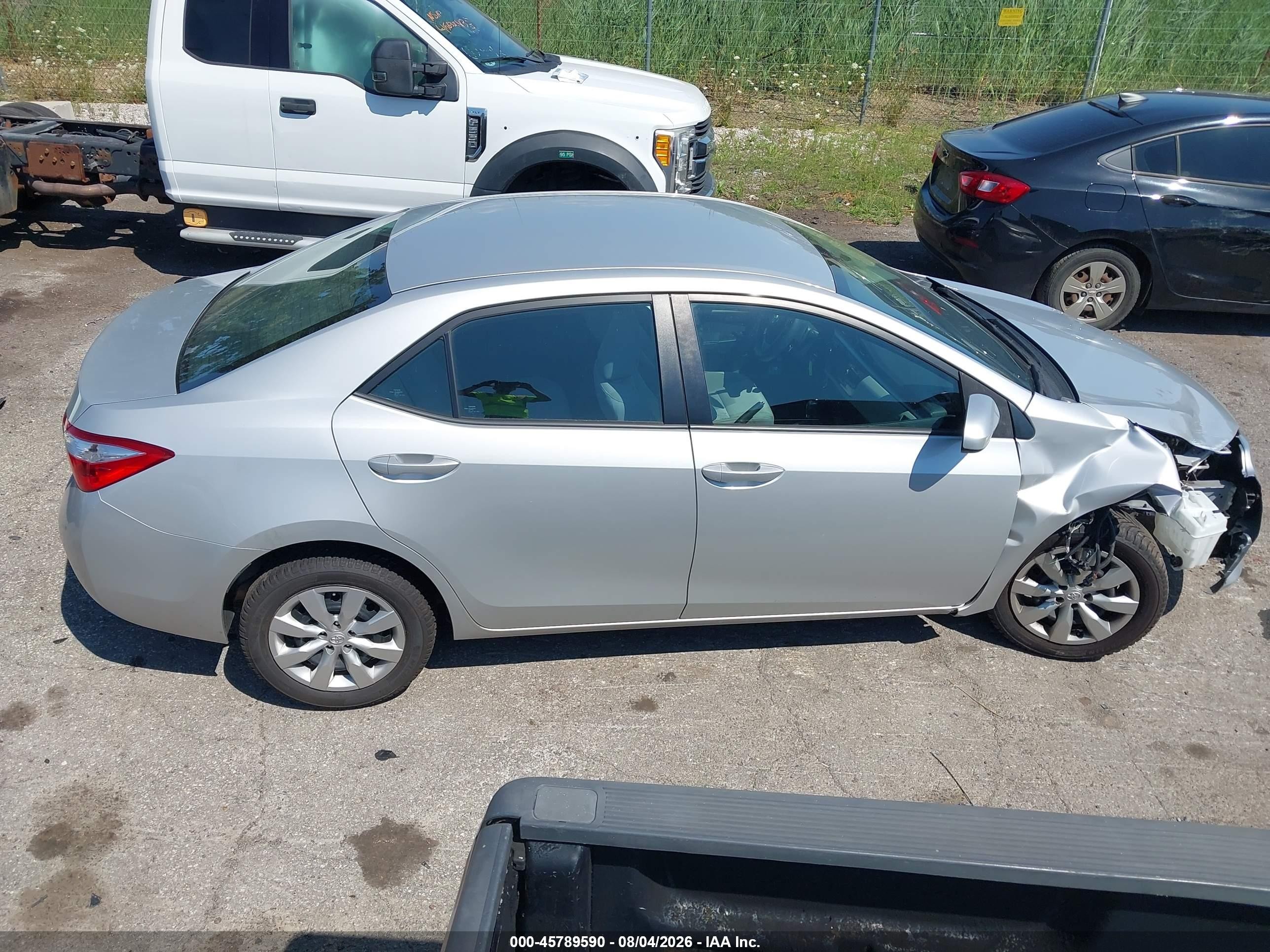 2014 Toyota Corolla Le Silver vin: 2T1BURHE8EC143003