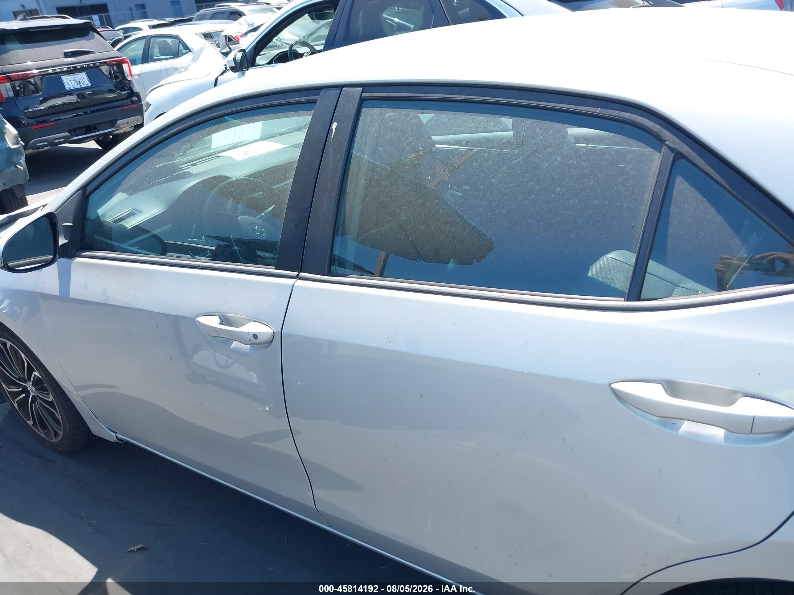 2014 Toyota Corolla S Plus Silver vin: 2T1BURHE8EC143812