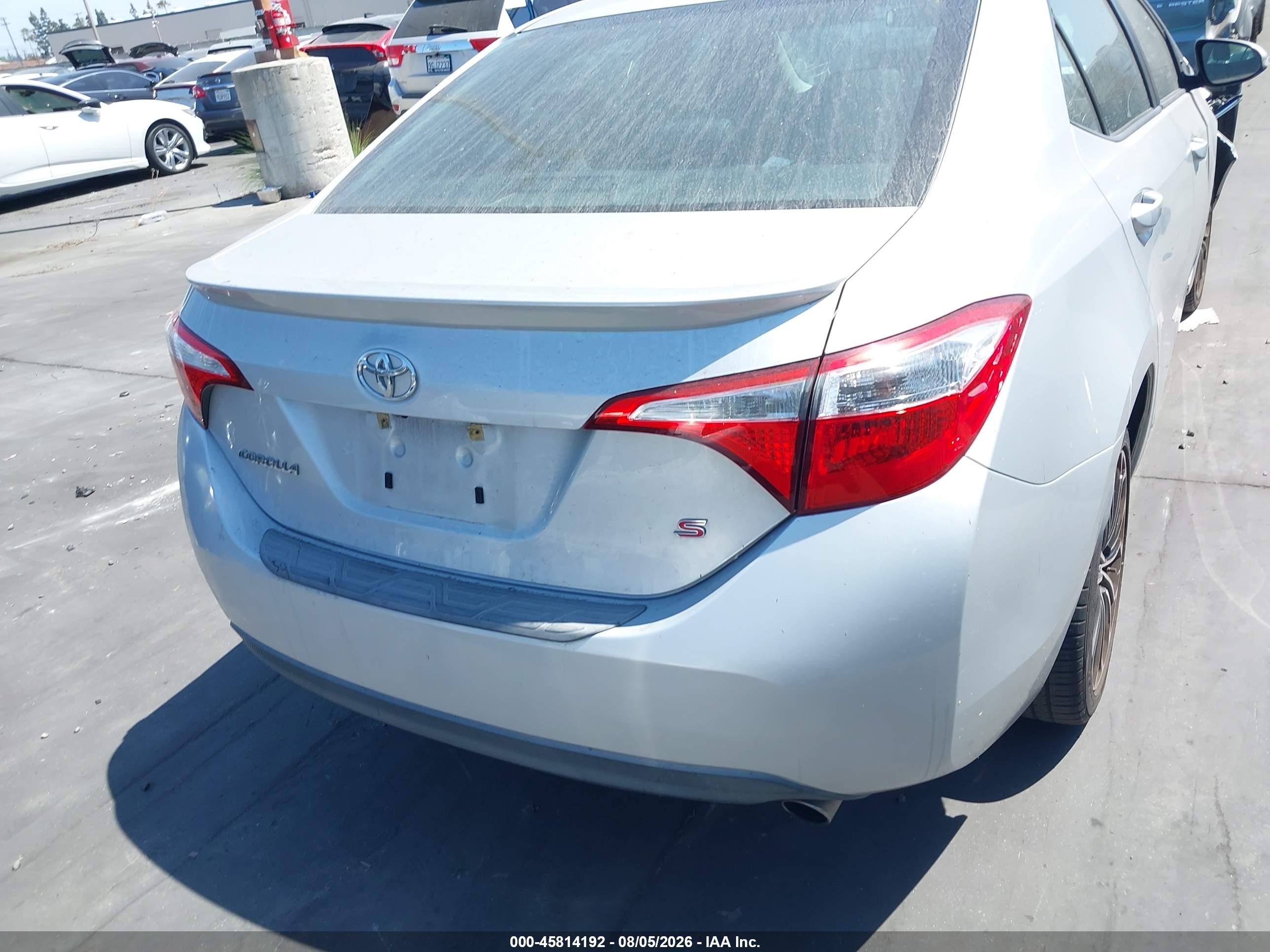 2014 Toyota Corolla S Plus Silver vin: 2T1BURHE8EC143812