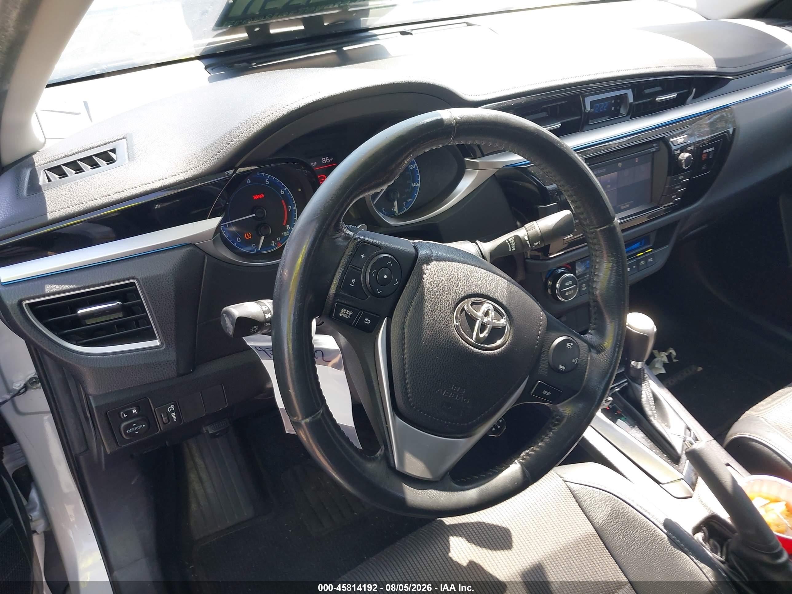 2014 Toyota Corolla S Plus Silver vin: 2T1BURHE8EC143812