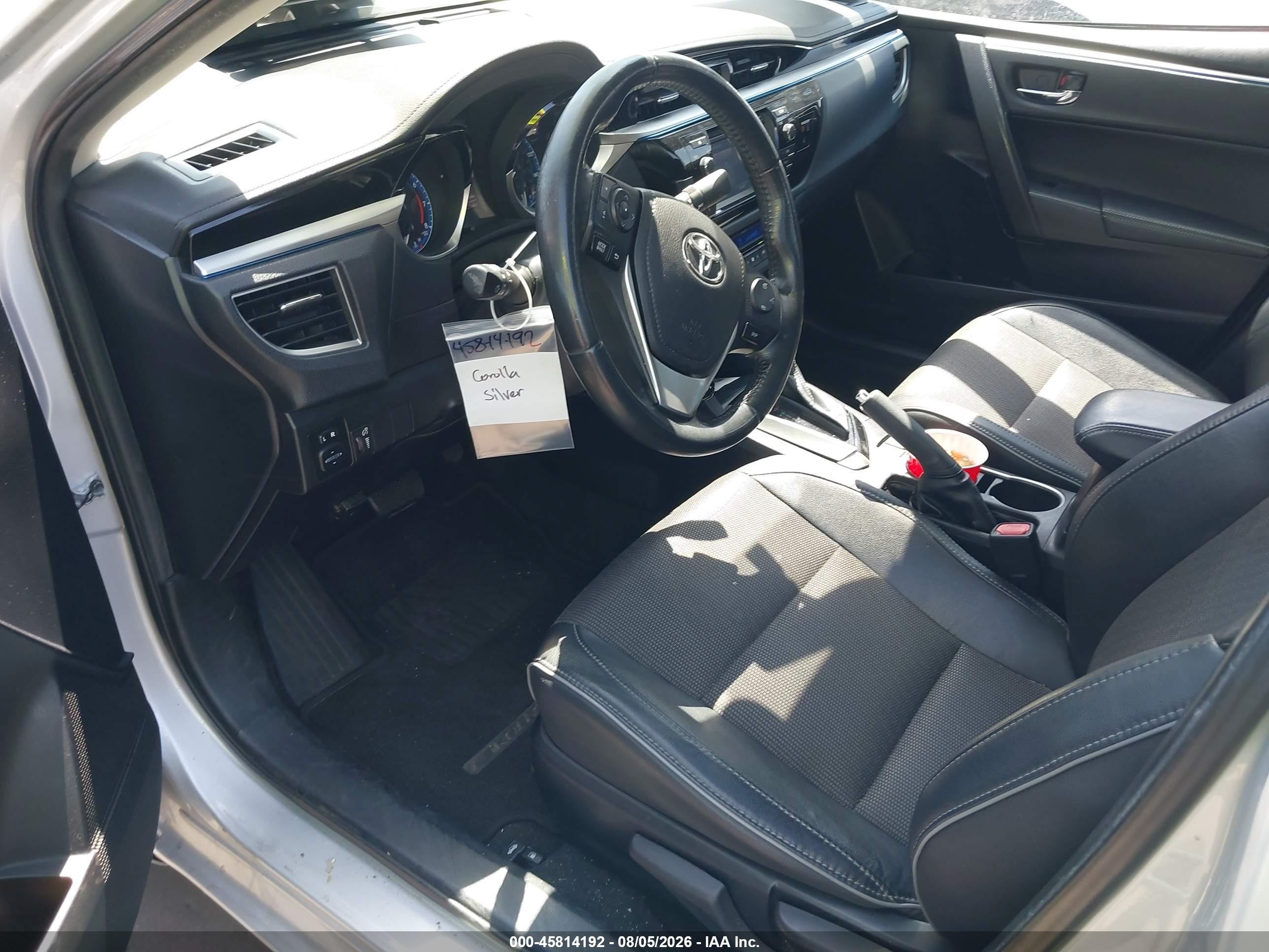 2014 Toyota Corolla S Plus Silver vin: 2T1BURHE8EC143812
