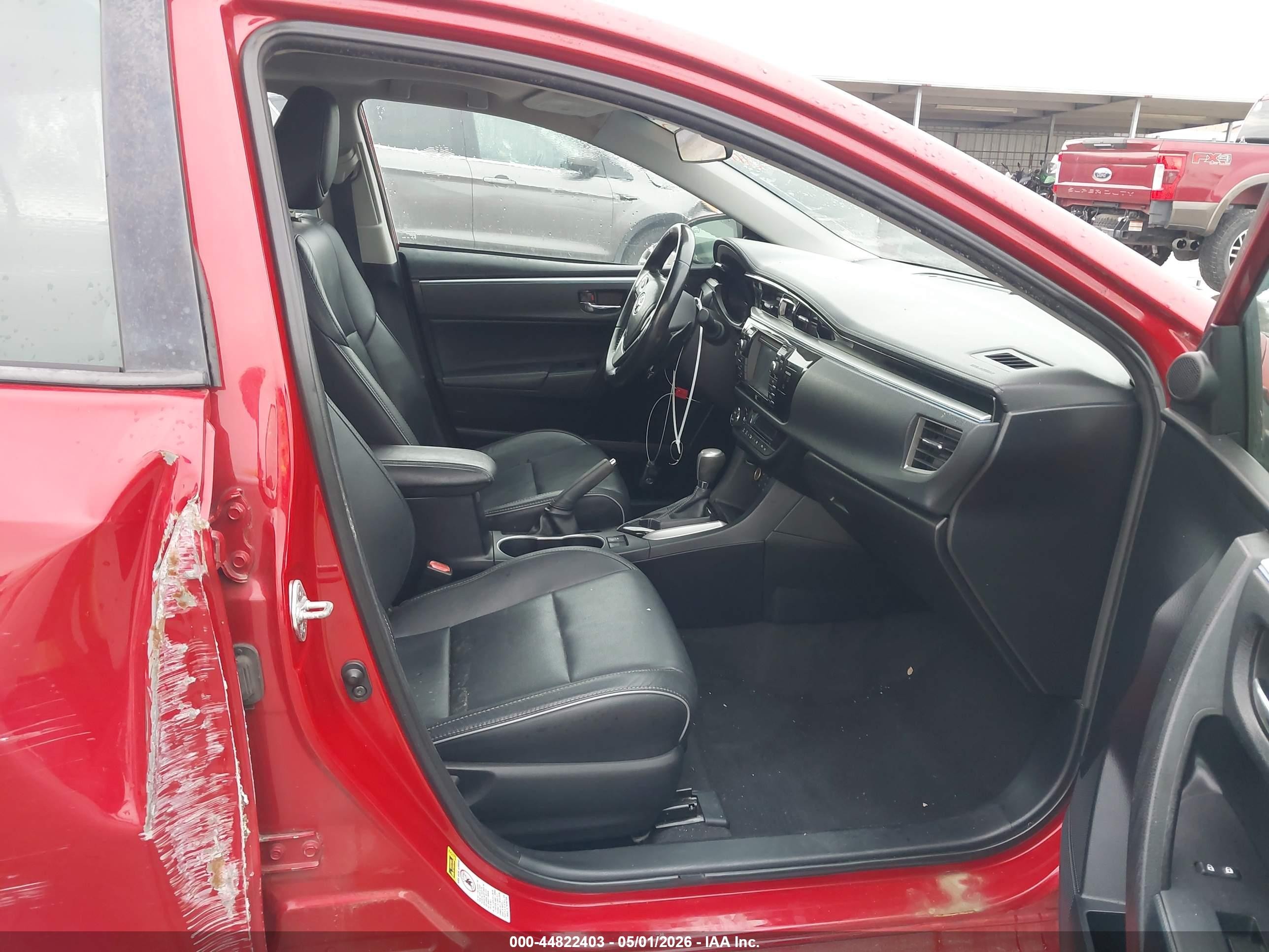 2014 Toyota Corolla S Premium Burgundy vin: 2T1BURHE8EC146581