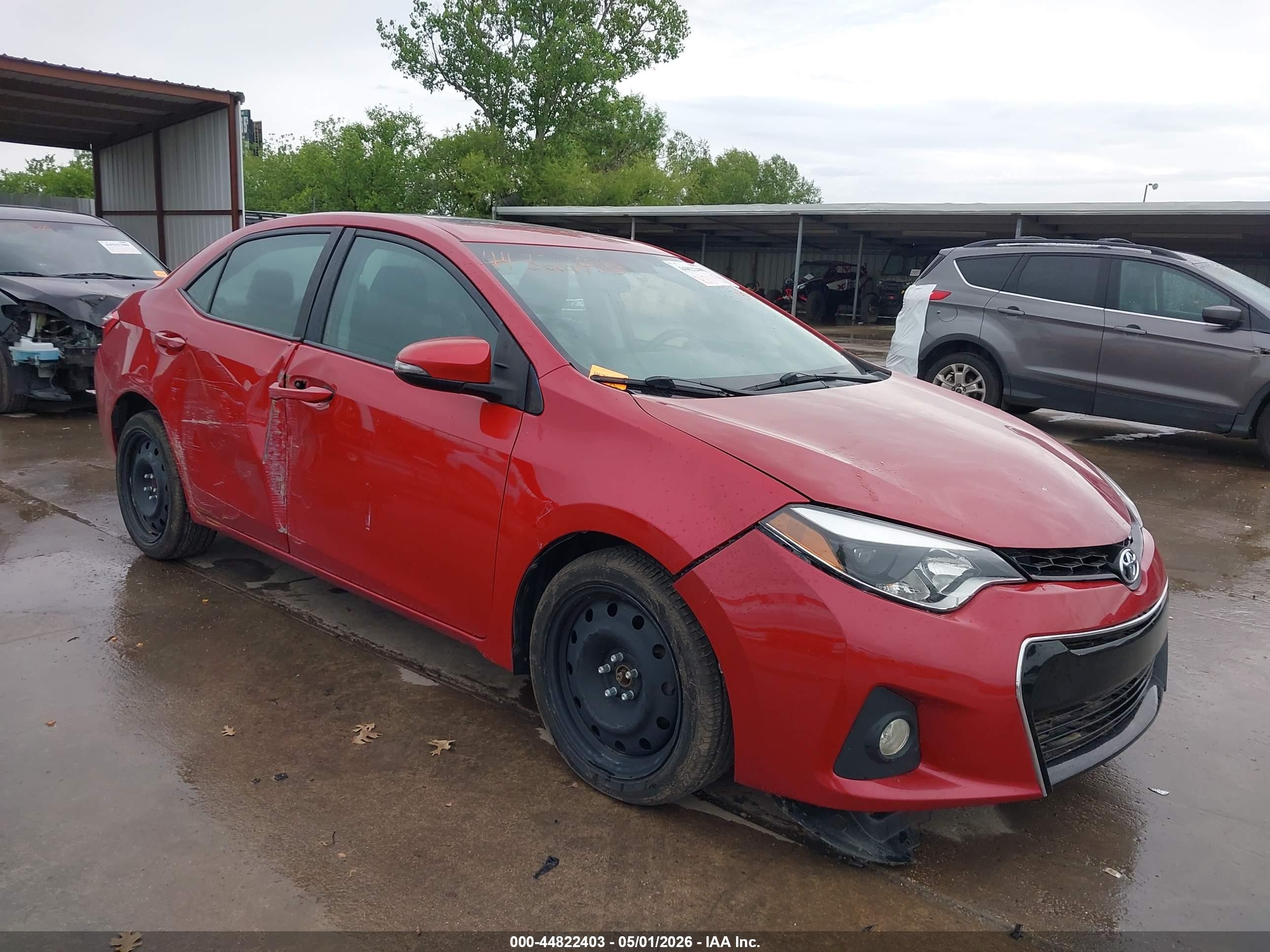 2014 Toyota Corolla S Premium Burgundy vin: 2T1BURHE8EC146581