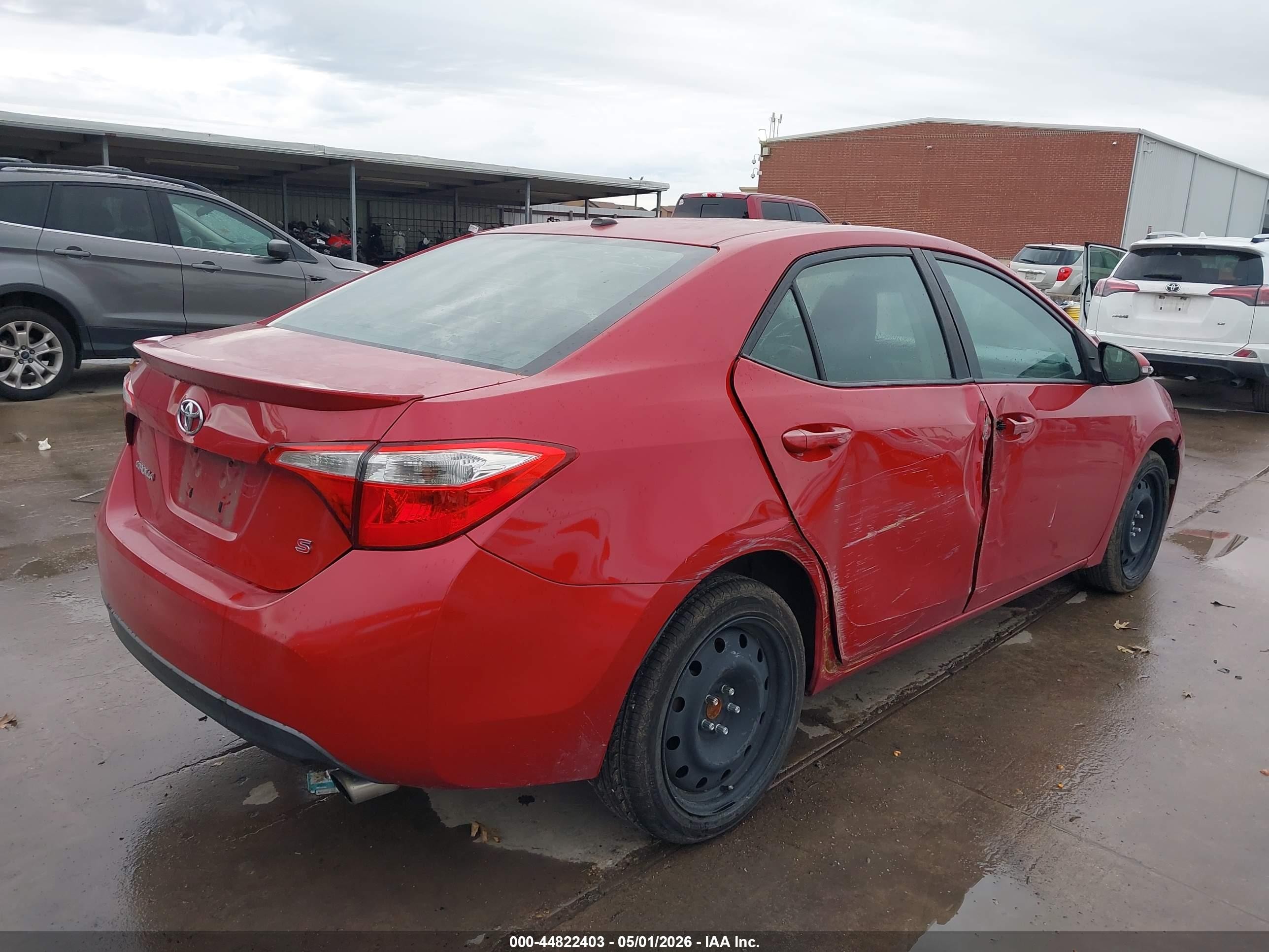 2014 Toyota Corolla S Premium Burgundy vin: 2T1BURHE8EC146581