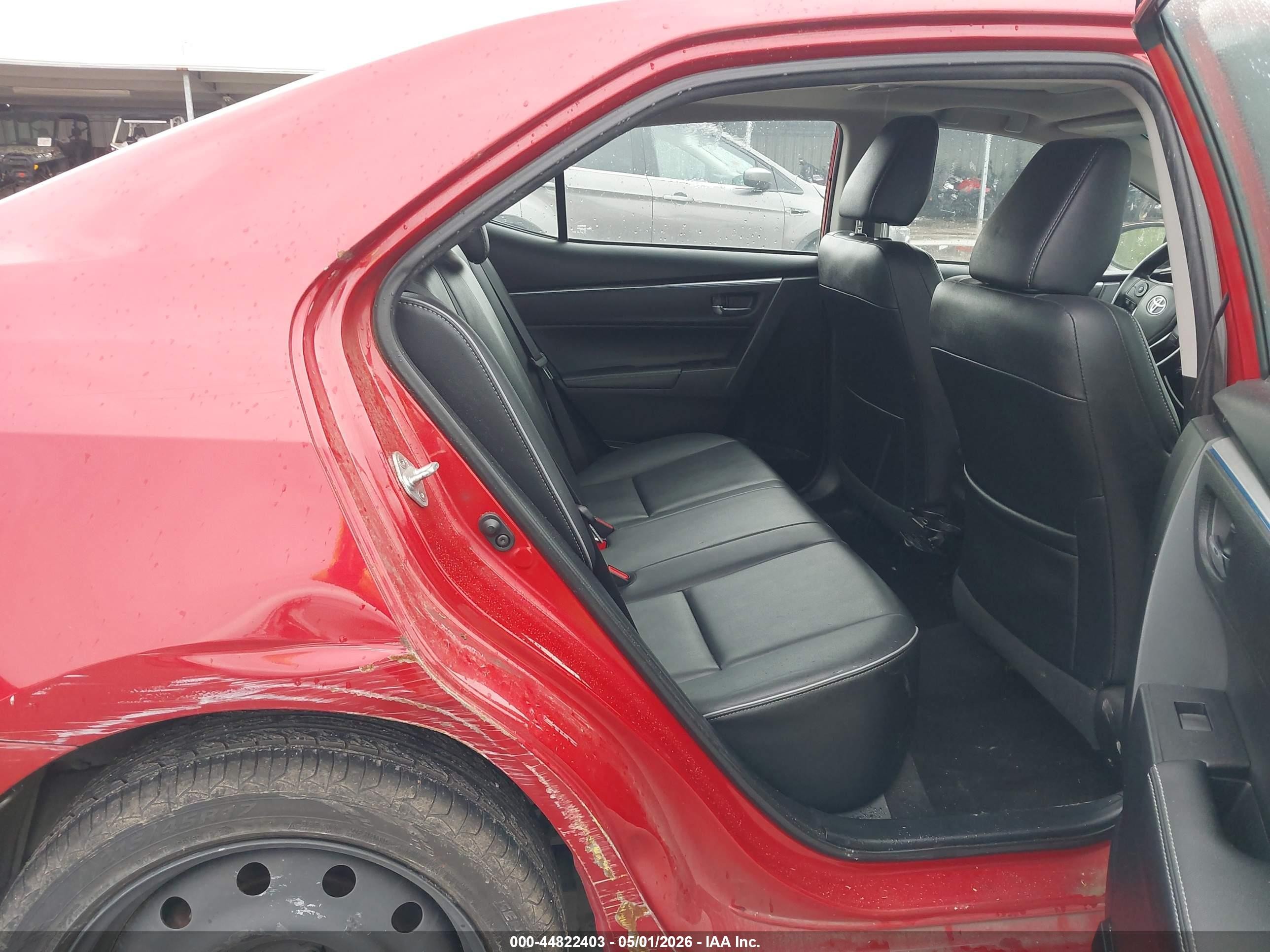 2014 Toyota Corolla S Premium Burgundy vin: 2T1BURHE8EC146581