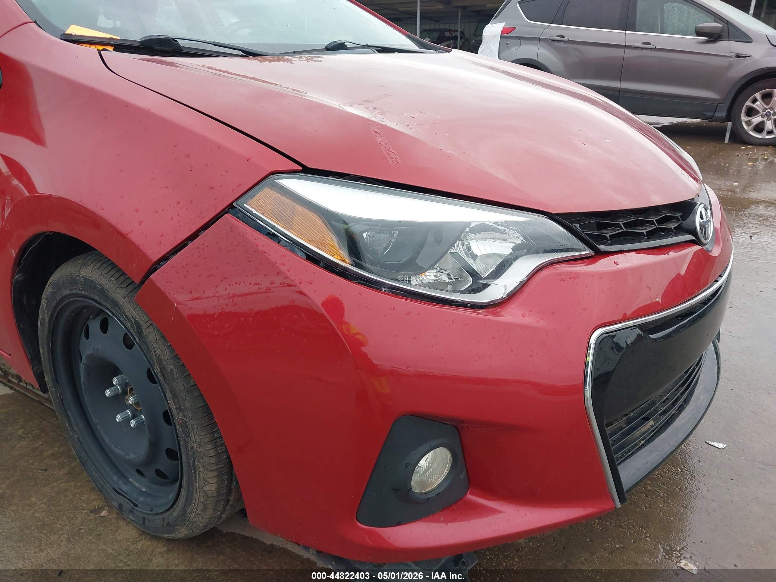 2014 Toyota Corolla S Premium Burgundy vin: 2T1BURHE8EC146581