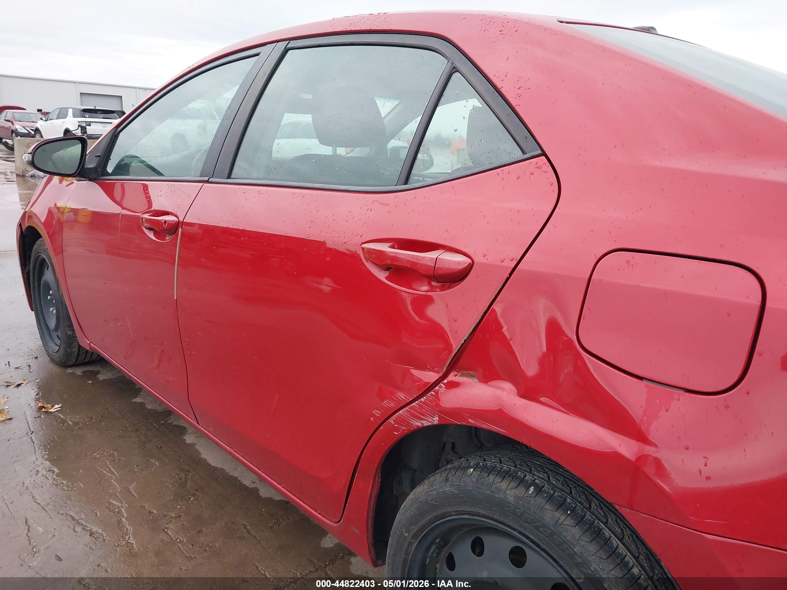 2014 Toyota Corolla S Premium Burgundy vin: 2T1BURHE8EC146581