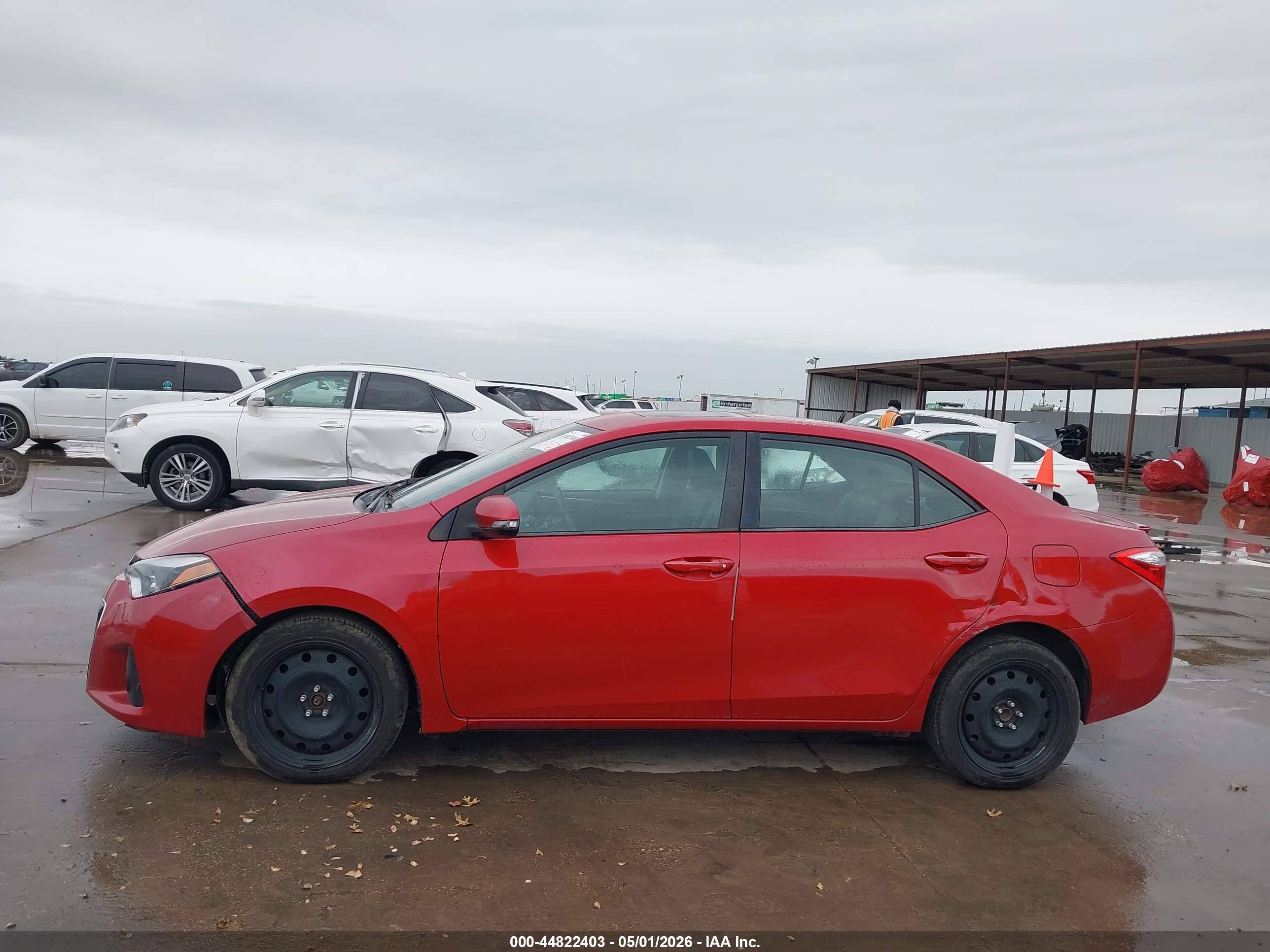 2014 Toyota Corolla S Premium Burgundy vin: 2T1BURHE8EC146581