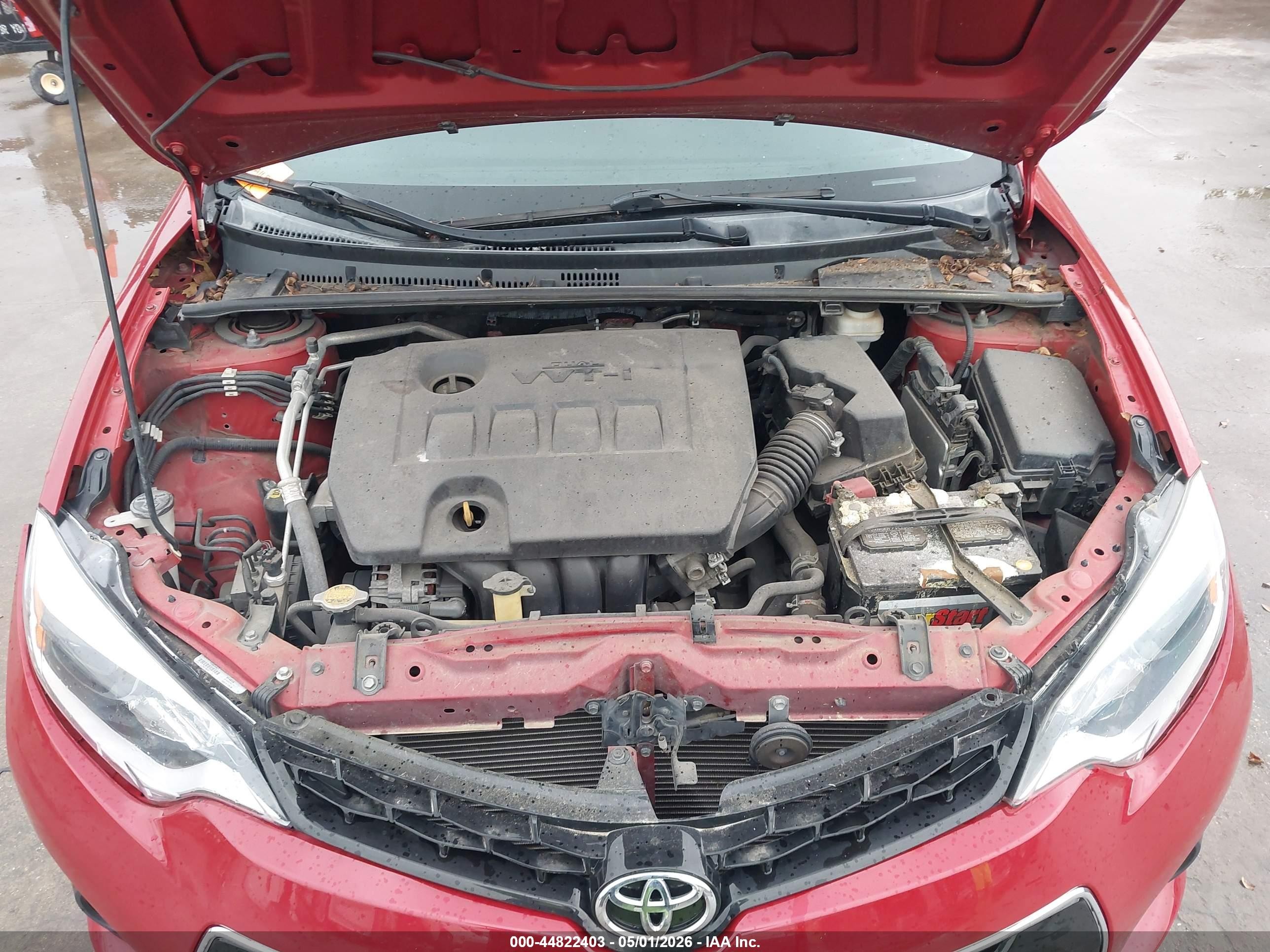 2014 Toyota Corolla S Premium Burgundy vin: 2T1BURHE8EC146581