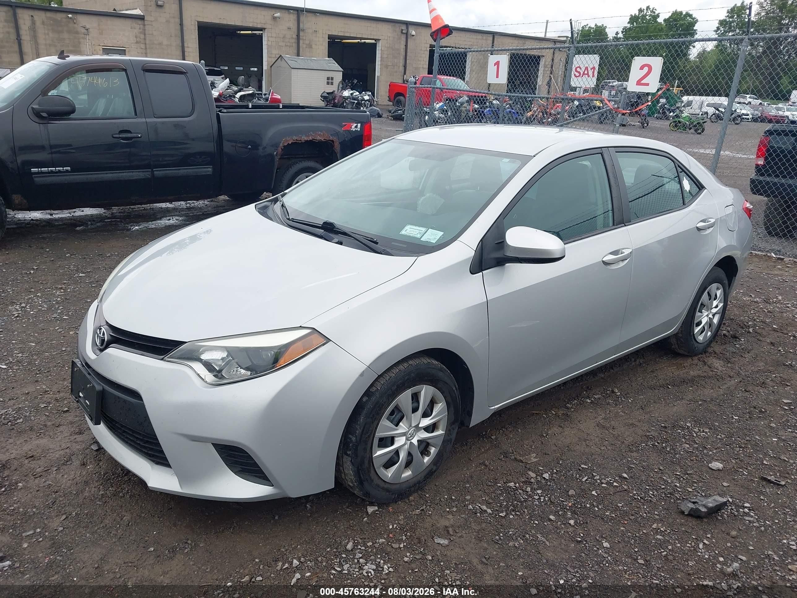 2014 Toyota Corolla L Silver vin: 2T1BURHE8EC147715