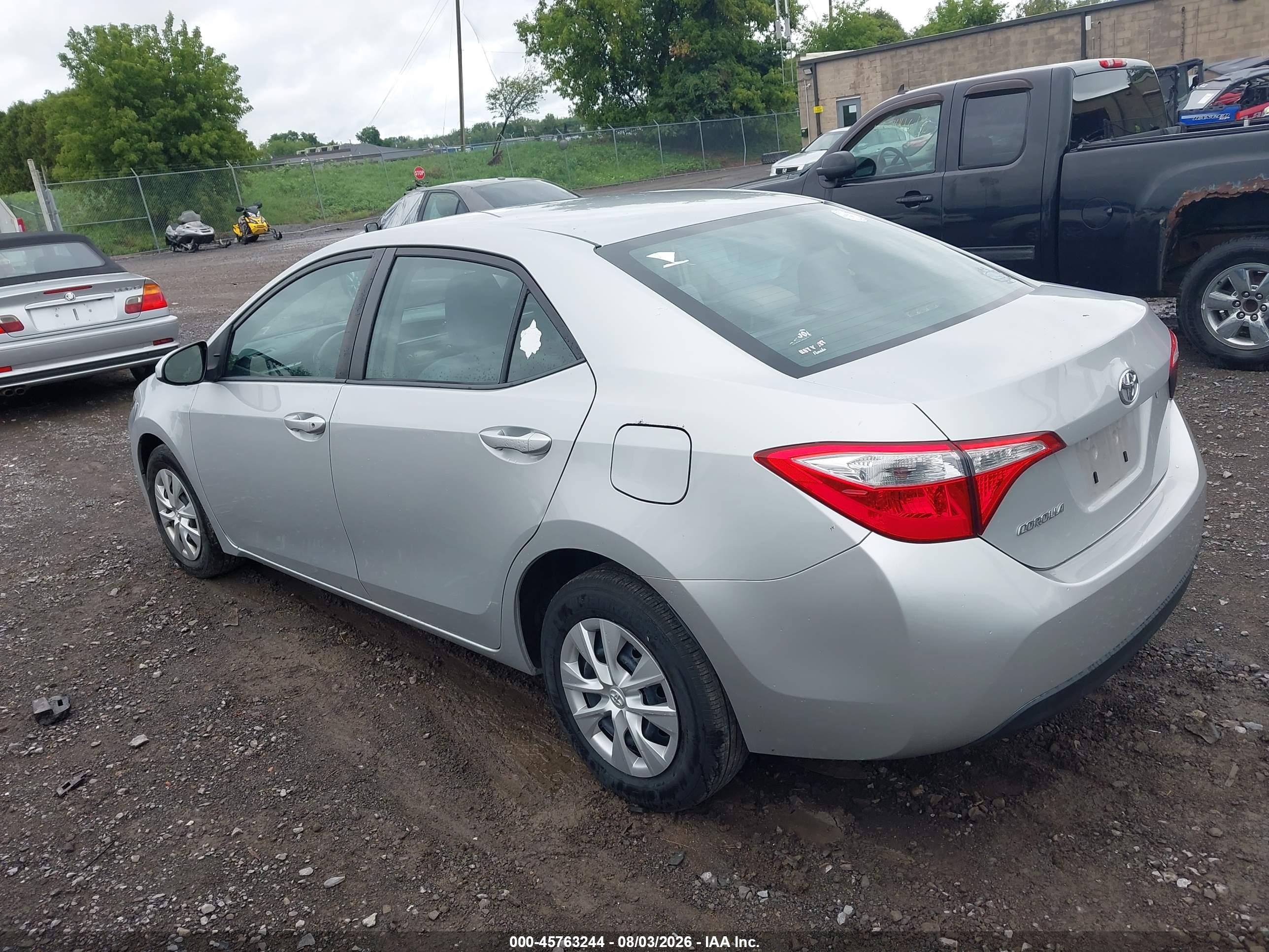 2014 Toyota Corolla L Silver vin: 2T1BURHE8EC147715