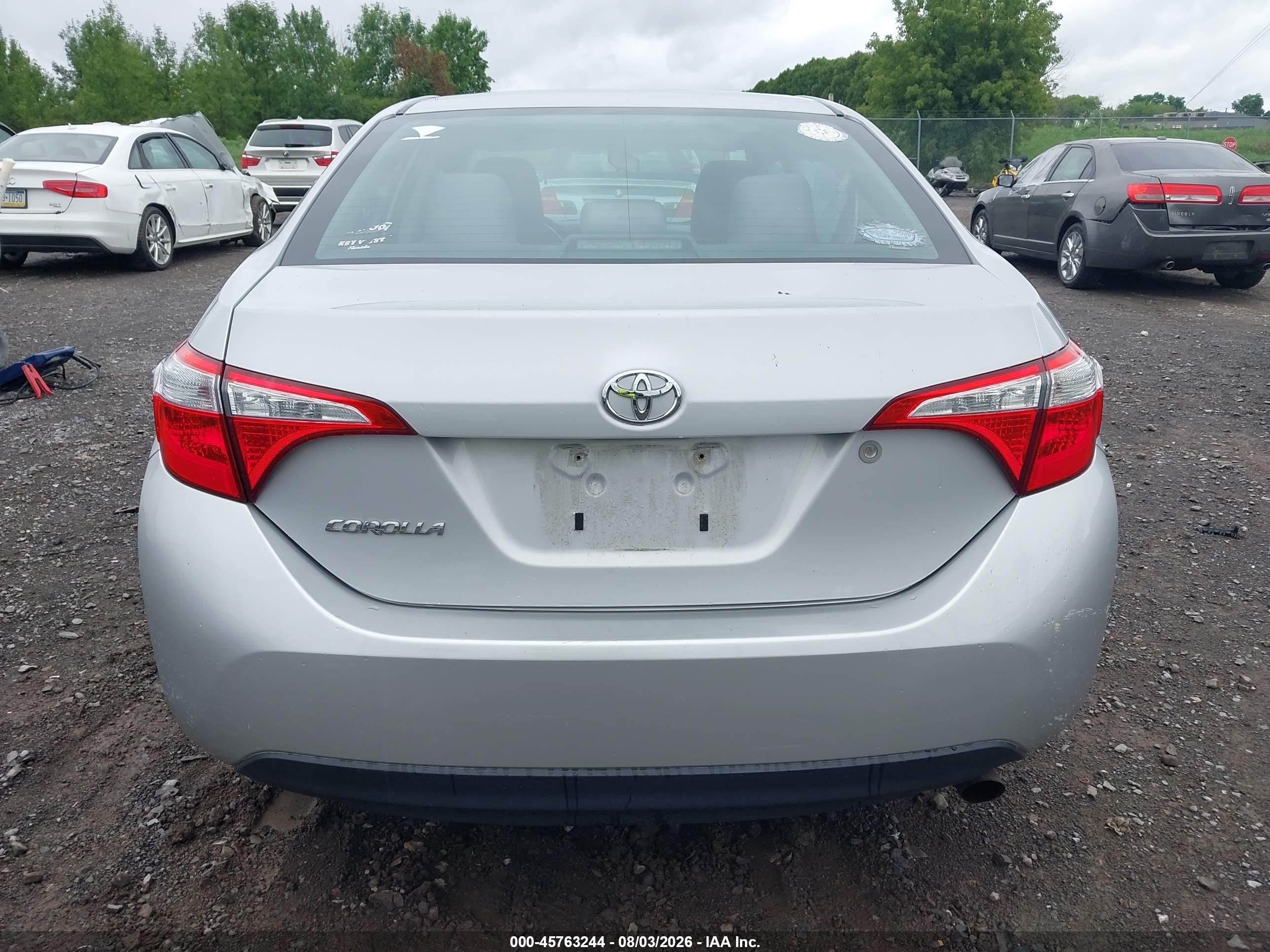 2014 Toyota Corolla L Silver vin: 2T1BURHE8EC147715