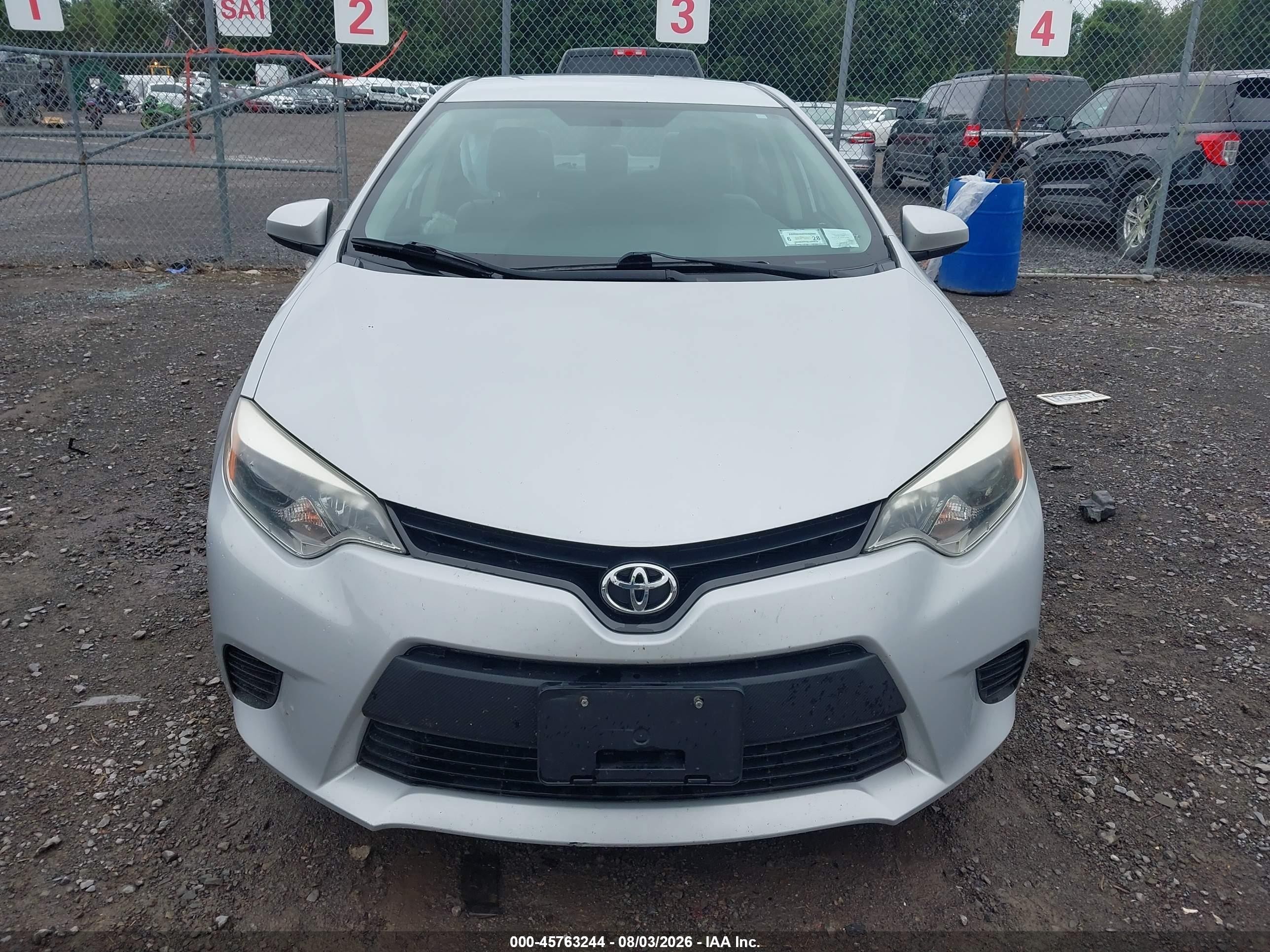 2014 Toyota Corolla L Silver vin: 2T1BURHE8EC147715