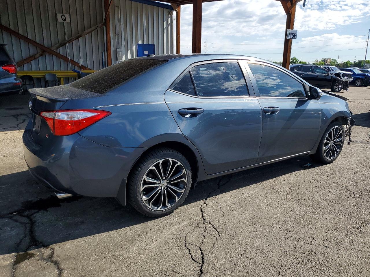 2014 Toyota Corolla S Plus Blue vin: 2T1BURHE8EC152073