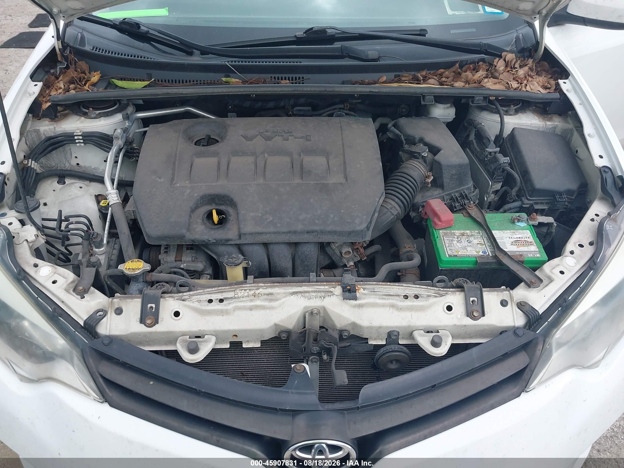 2014 Toyota Corolla Le Plus White vin: 2T1BURHE8EC154647
