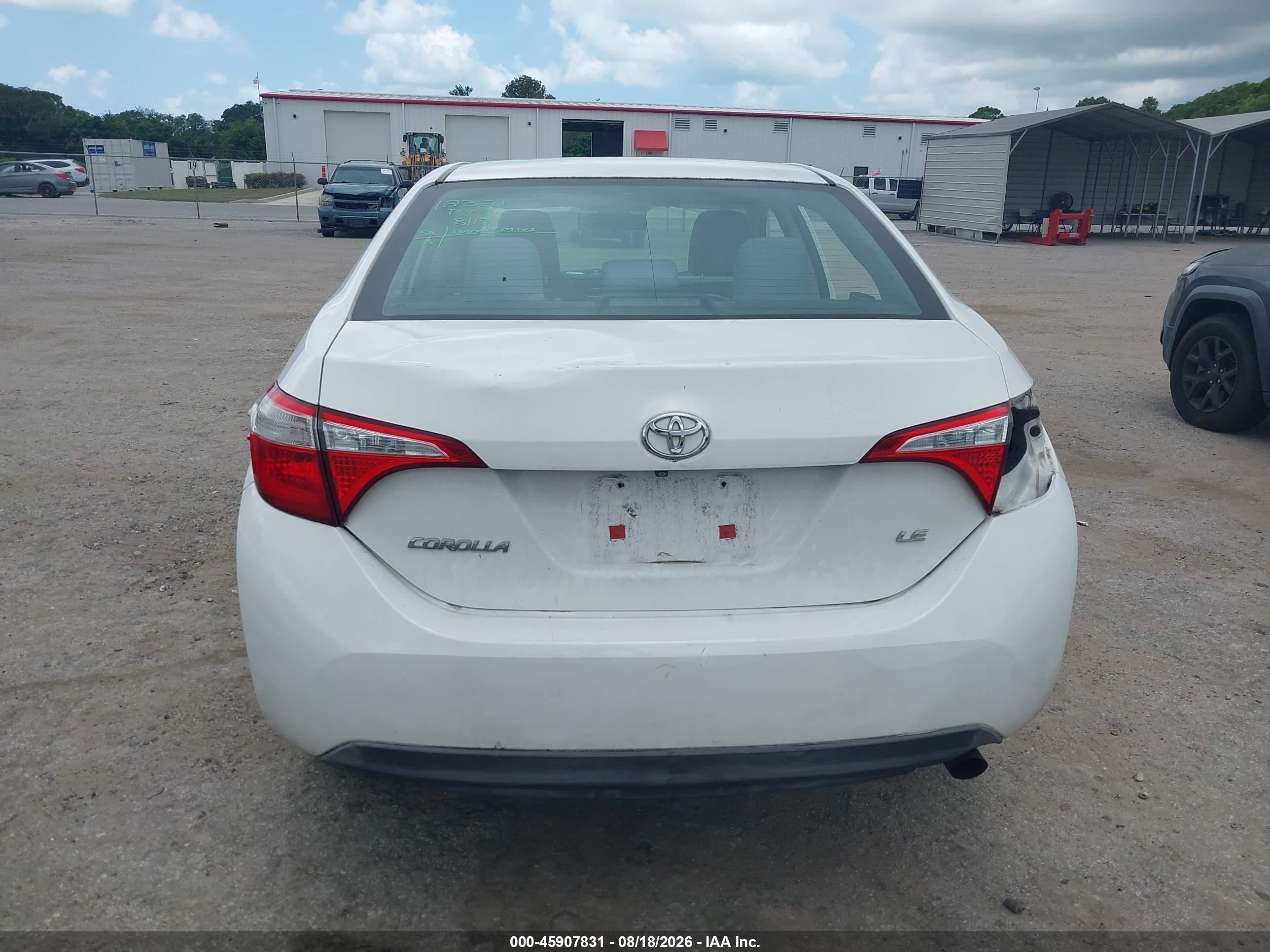 2014 Toyota Corolla Le Plus White vin: 2T1BURHE8EC154647