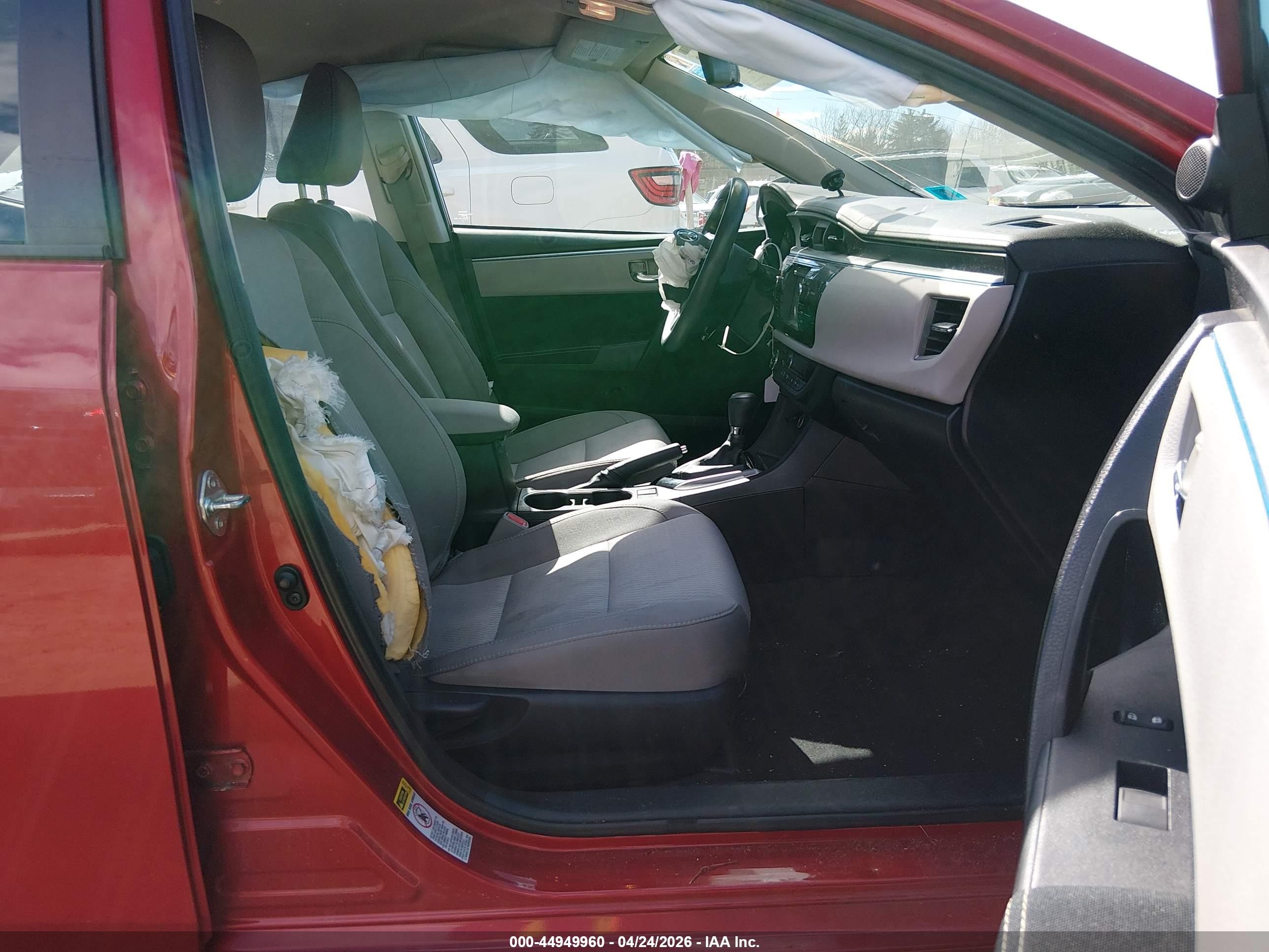 2014 Toyota Corolla Le Красный vin: 2T1BURHE8EC158360