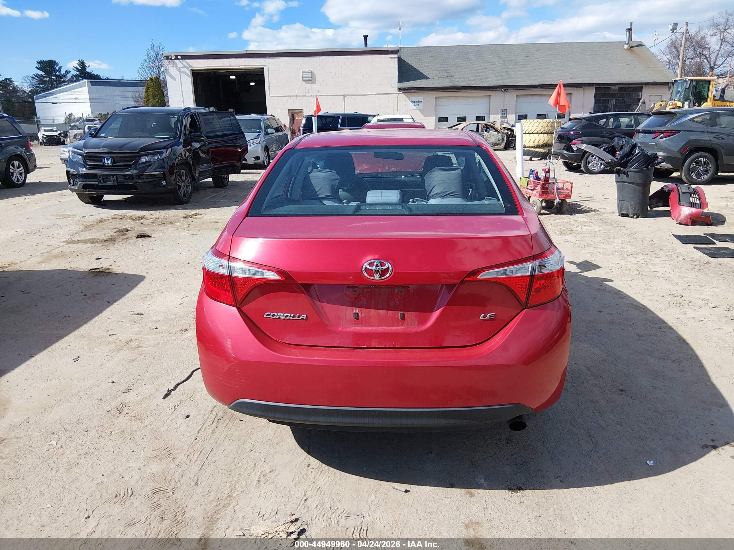 2014 Toyota Corolla Le Красный vin: 2T1BURHE8EC158360