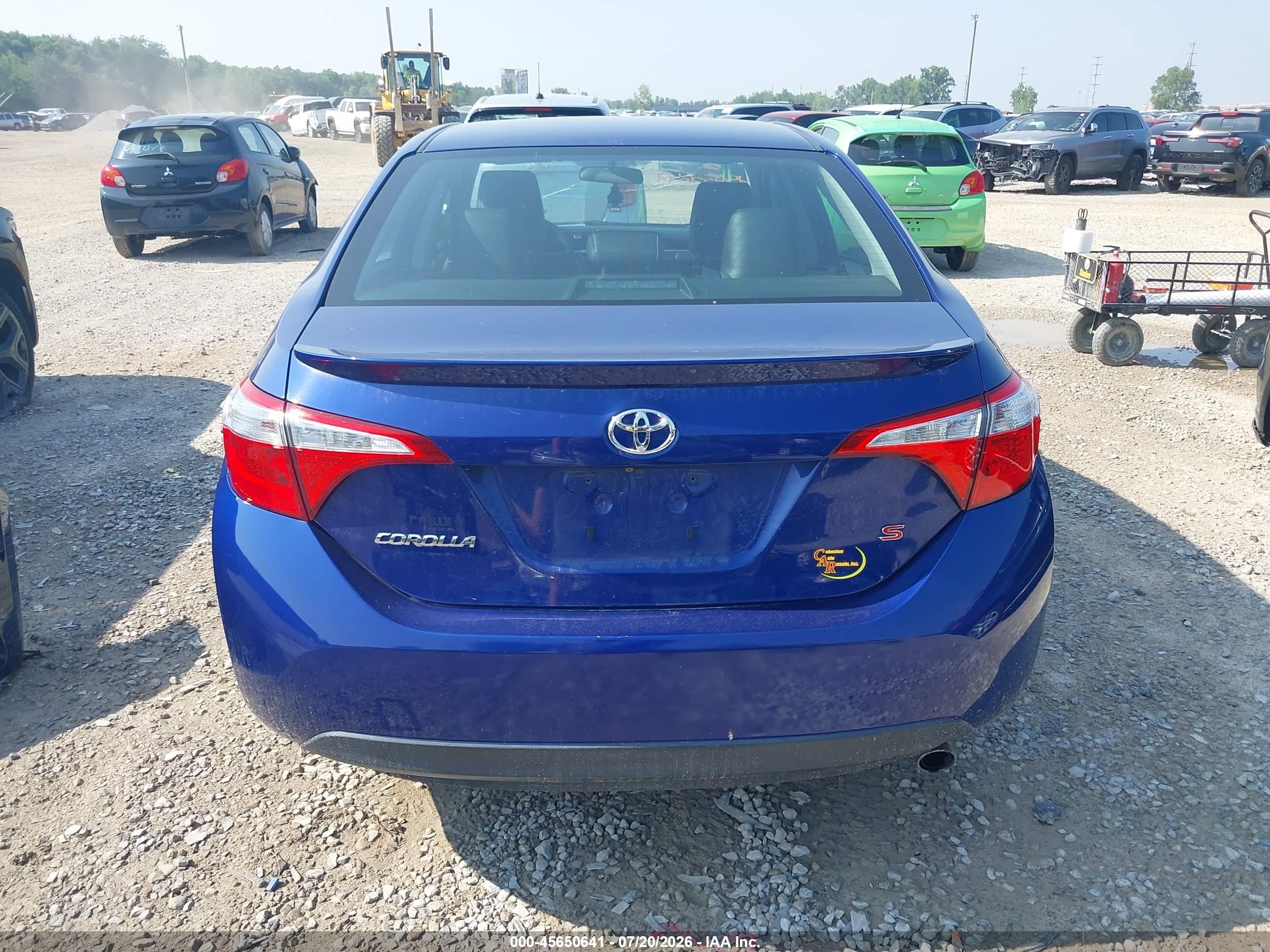 2014 Toyota Corolla S Plus Синий vin: 2T1BURHE8EC158584