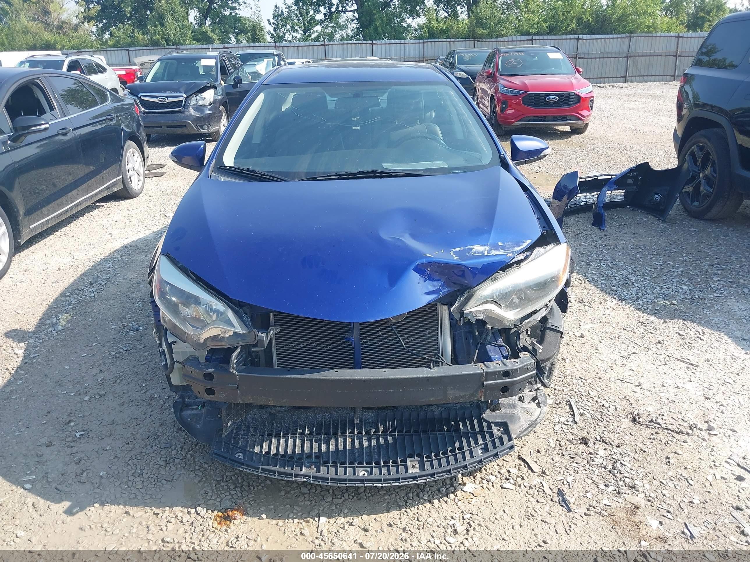 2014 Toyota Corolla S Plus Синий vin: 2T1BURHE8EC158584
