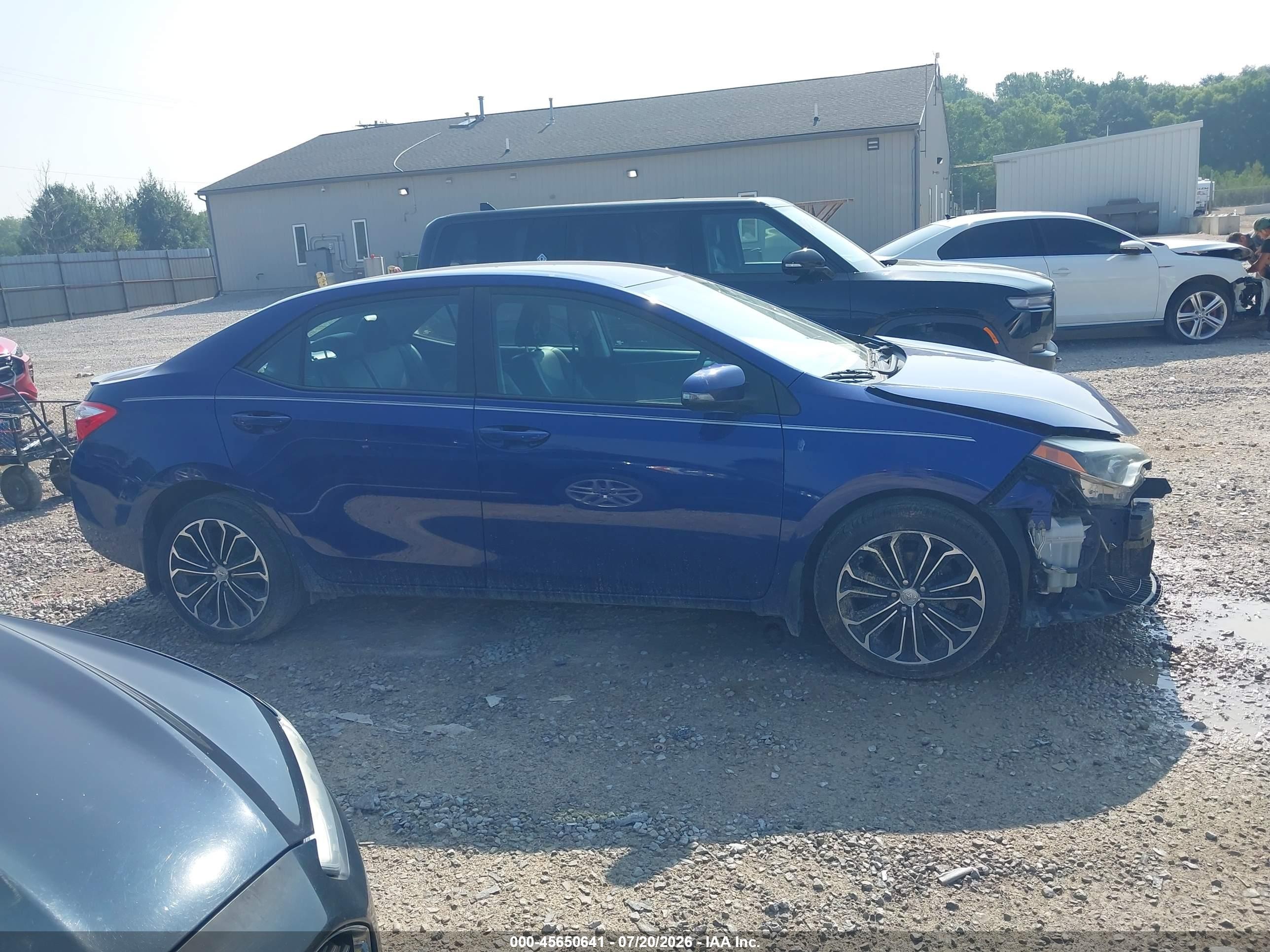 2014 Toyota Corolla S Plus Синий vin: 2T1BURHE8EC158584