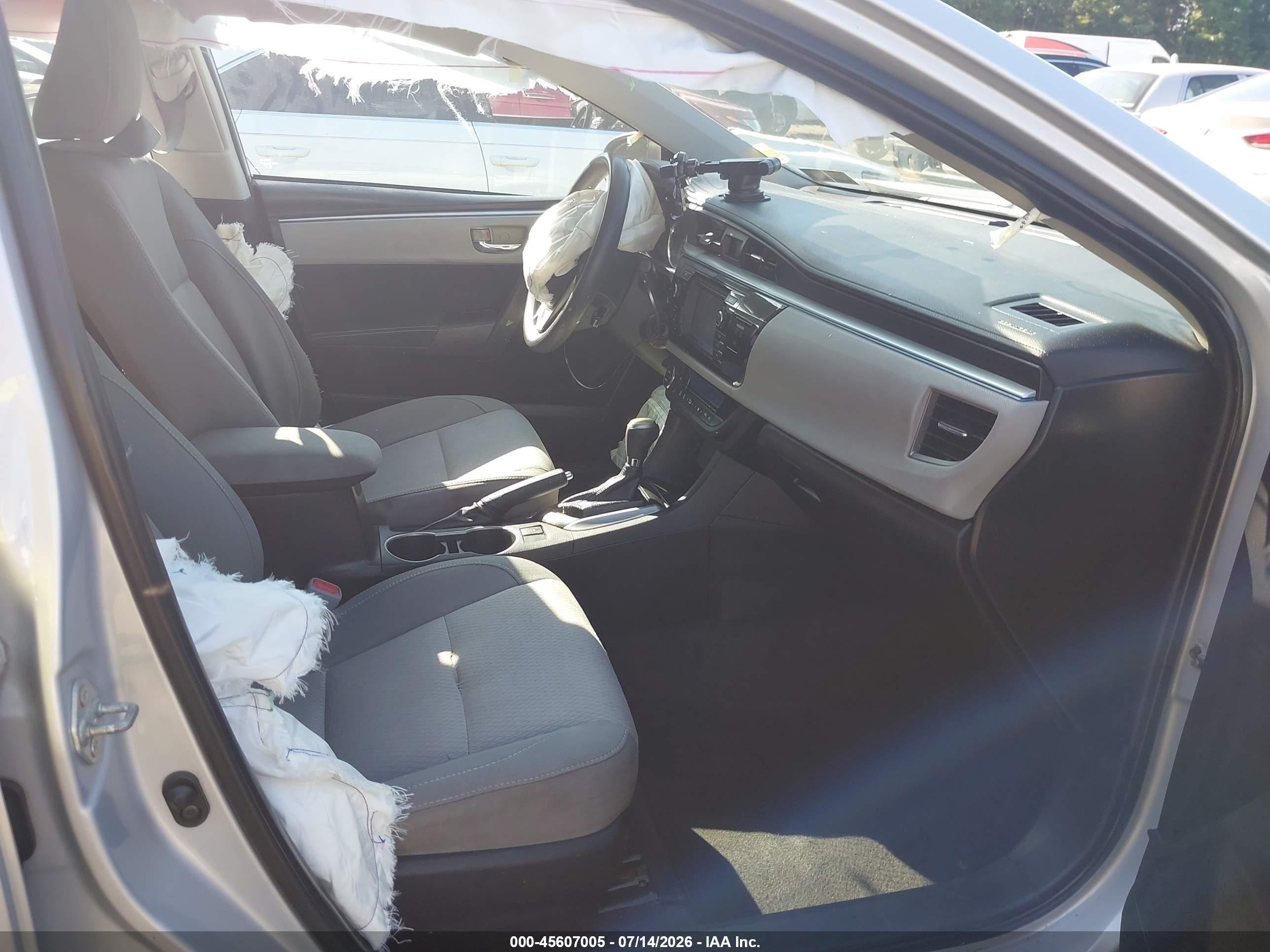 2014 Toyota Corolla Le Gray vin: 2T1BURHE8EC166250