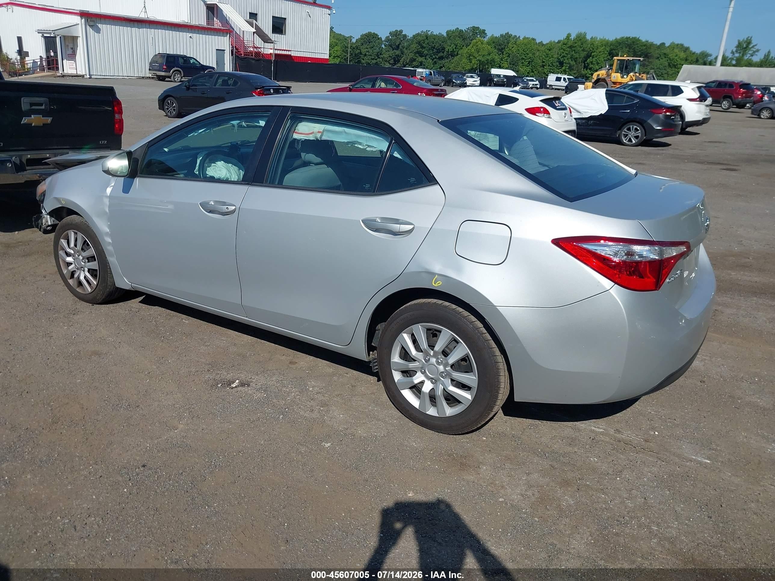 2014 Toyota Corolla Le Gray vin: 2T1BURHE8EC166250