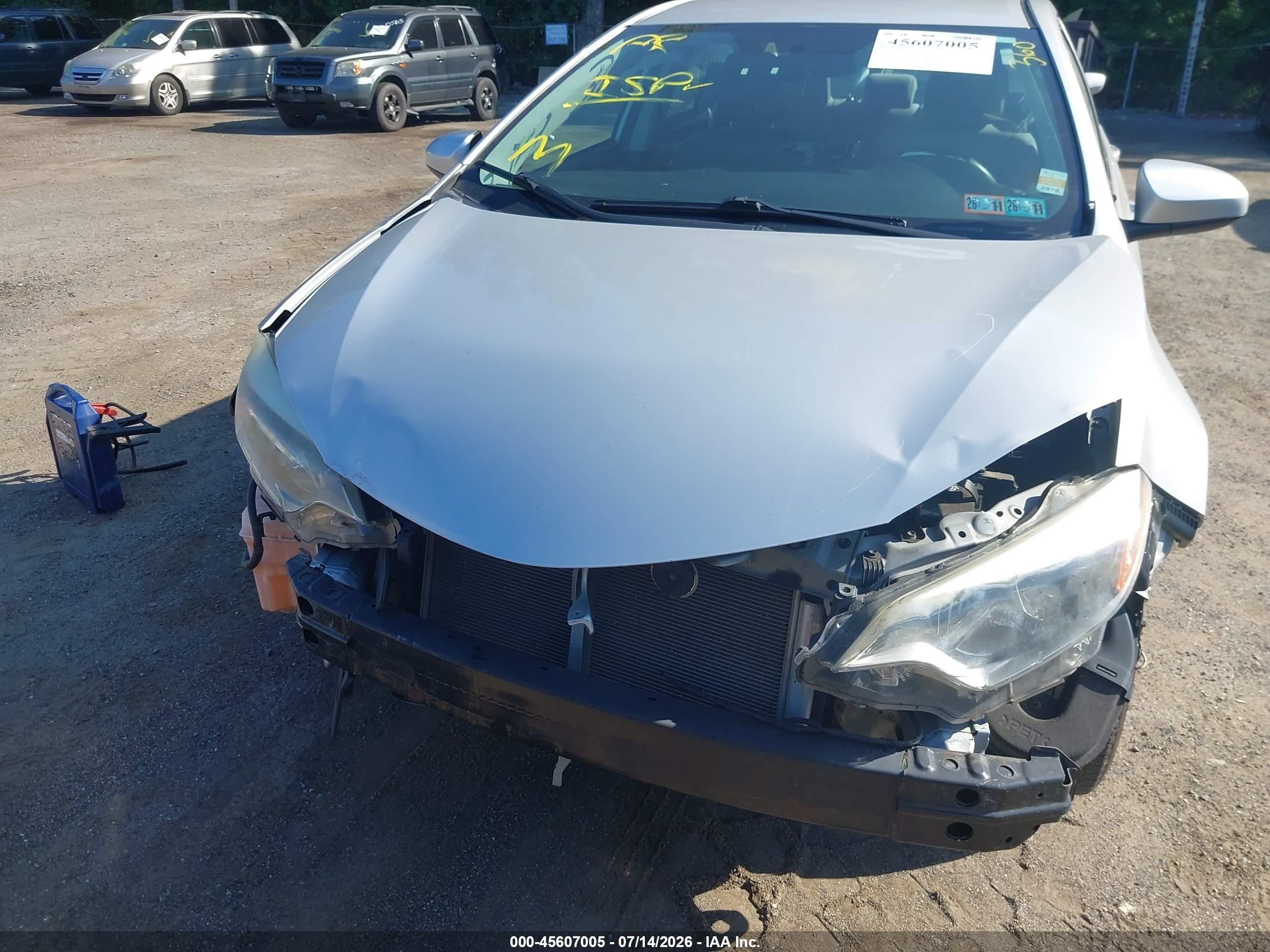 2014 Toyota Corolla Le Gray vin: 2T1BURHE8EC166250